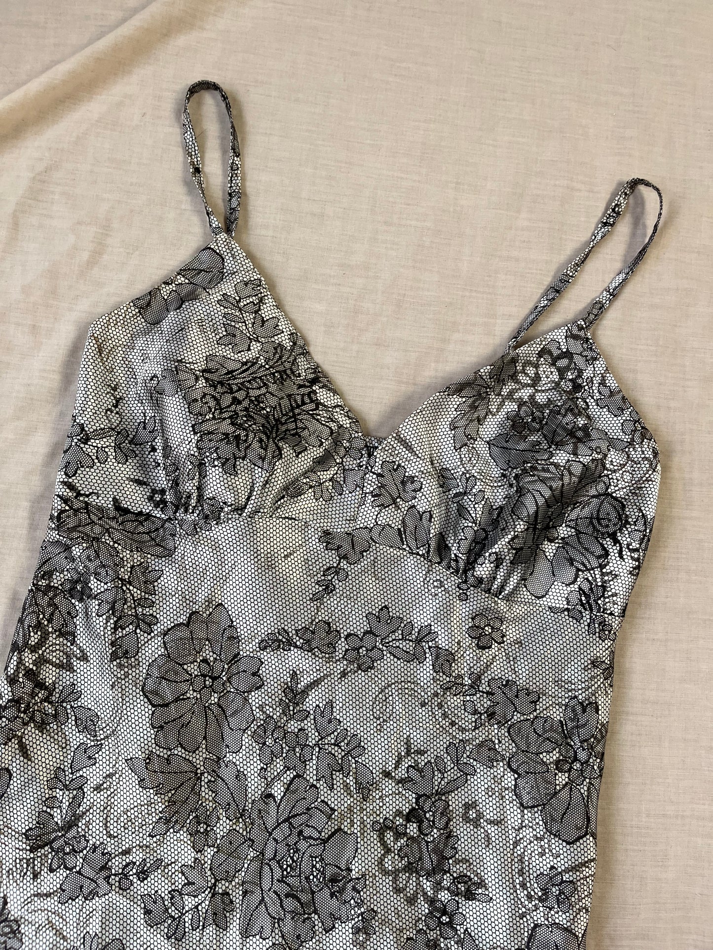 Satin Floral Dress UK 8-10