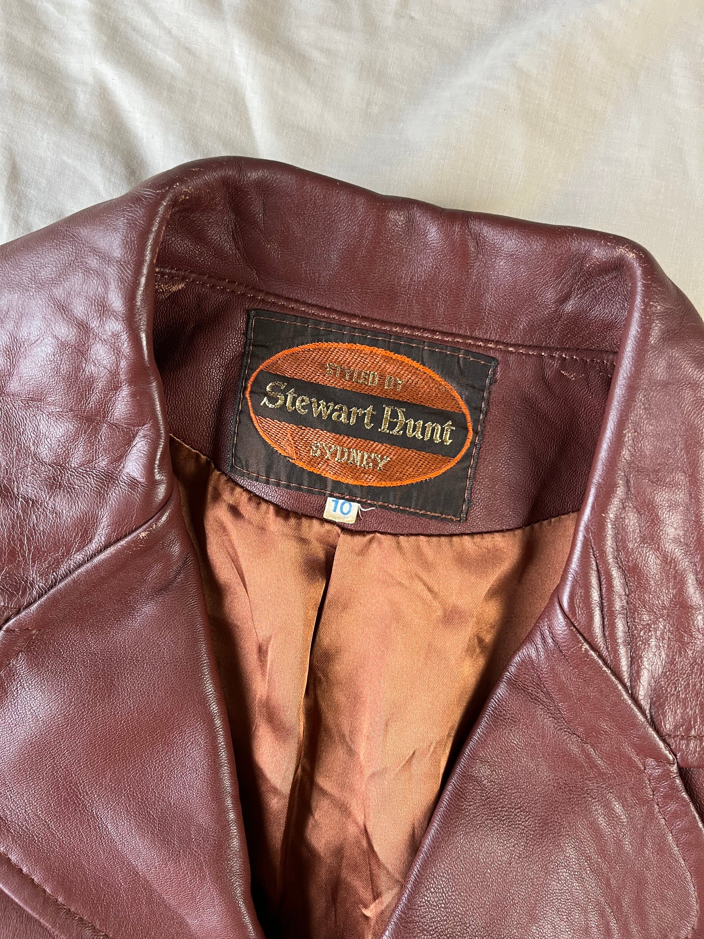 Elena Leather Coat UK 8-10