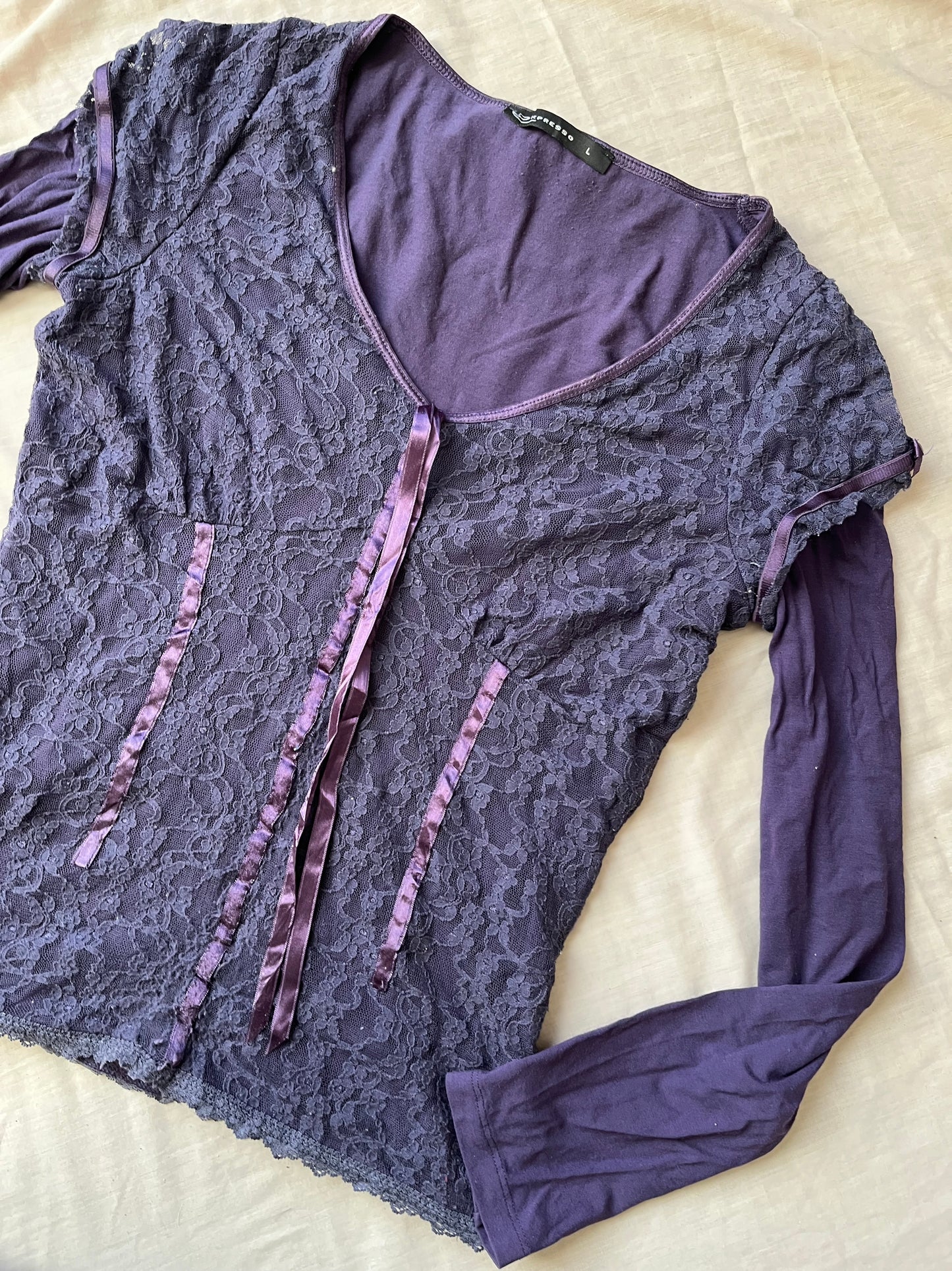 Purple Lace Top - UK 10-12