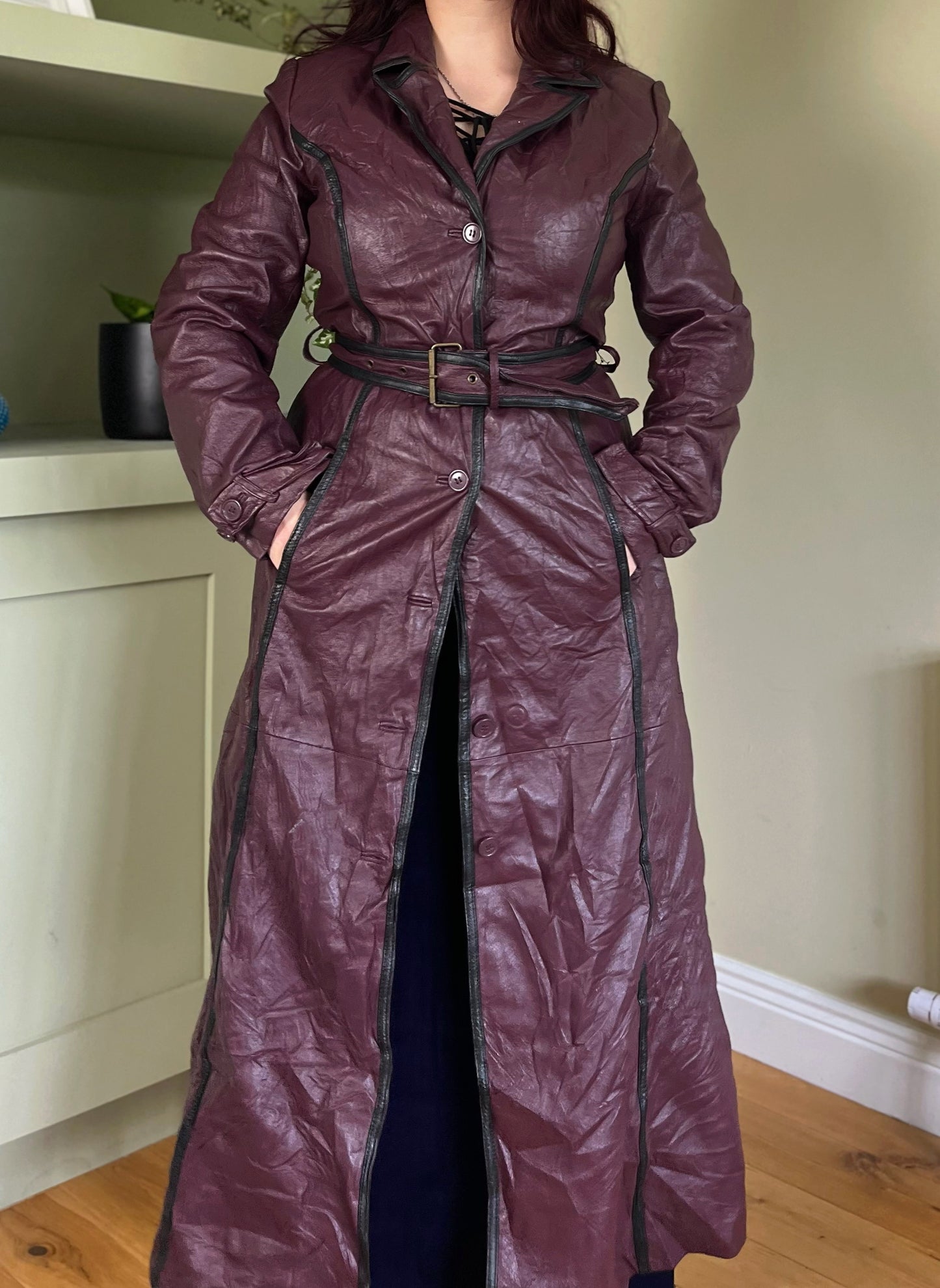Raven Leather Jacket UK 12