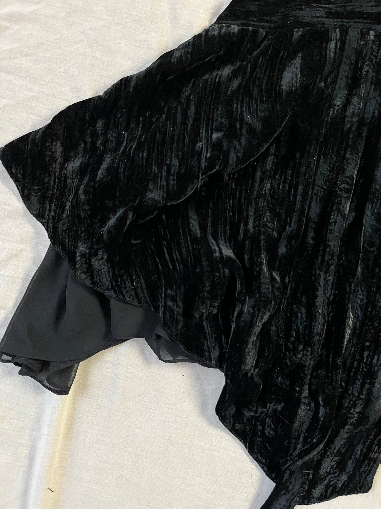Black Velvet Dress UK 8