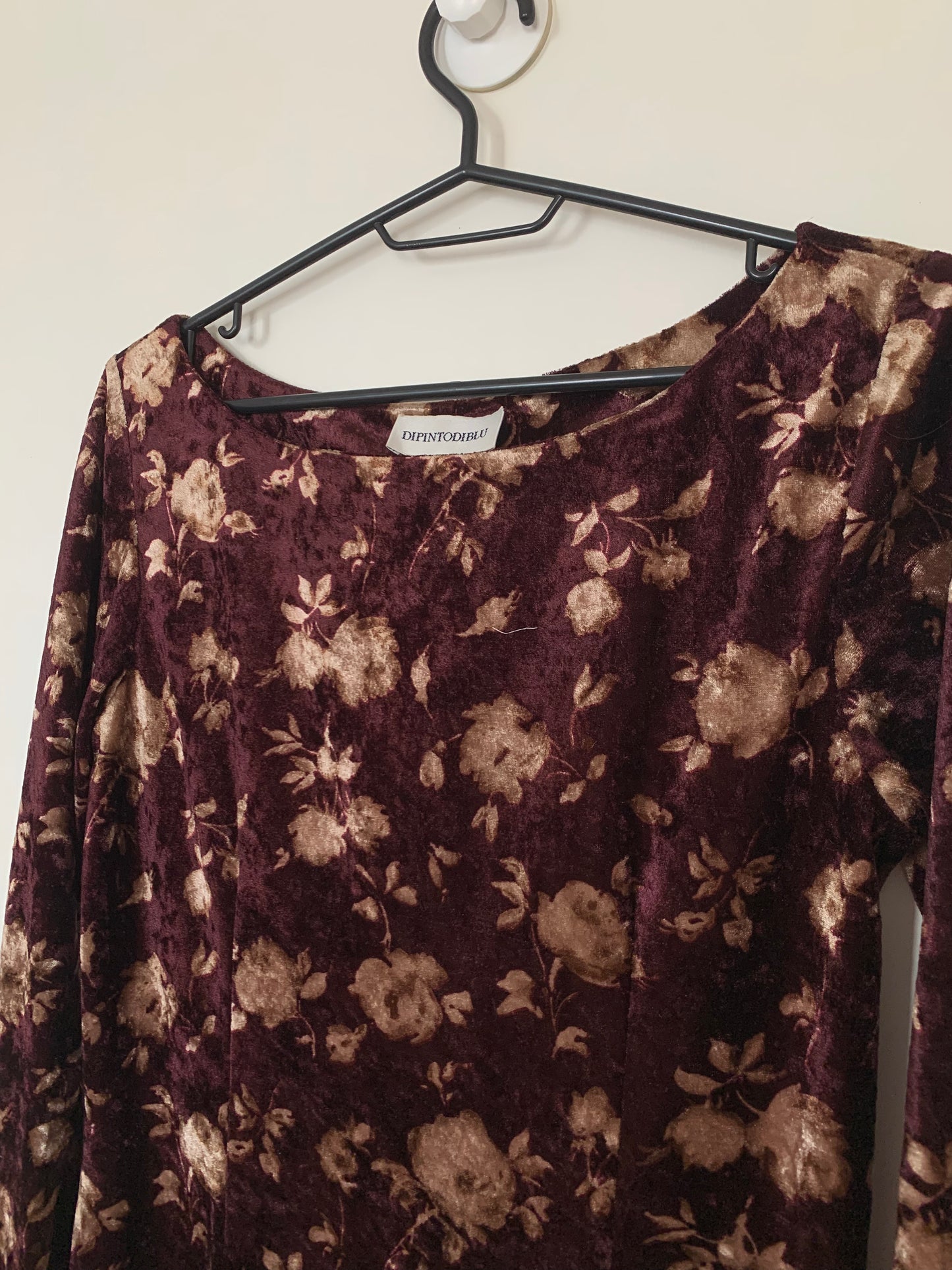 Drusilla 90s Velvet Dress UK 12