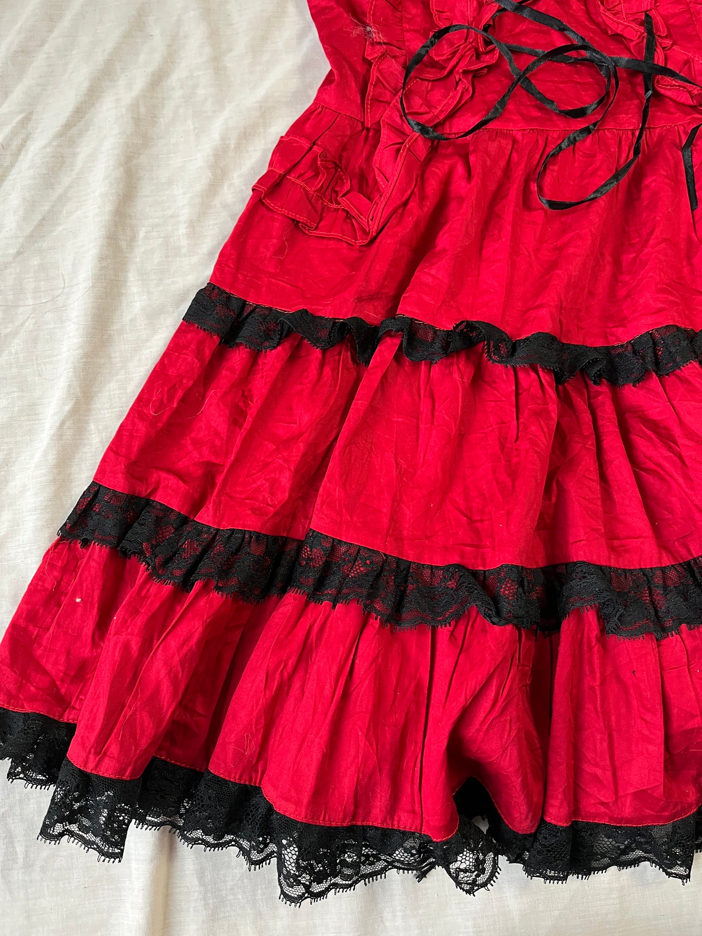 Red Gothic Dress UK 8-10