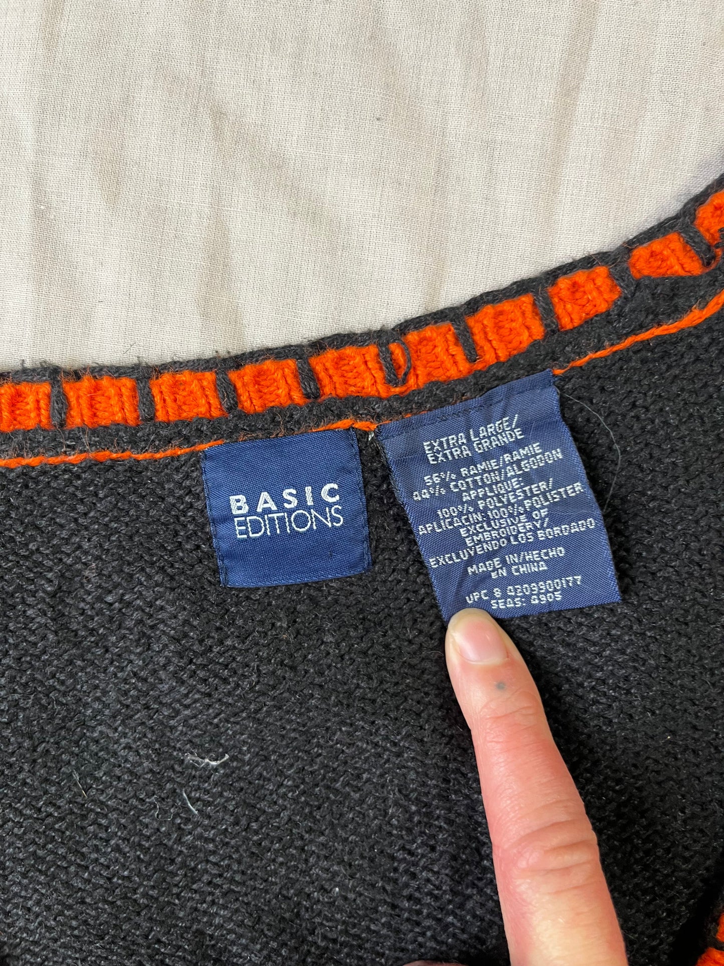 Pumpkin Patch 1990s Halloween Sweater Vest XL/XXL