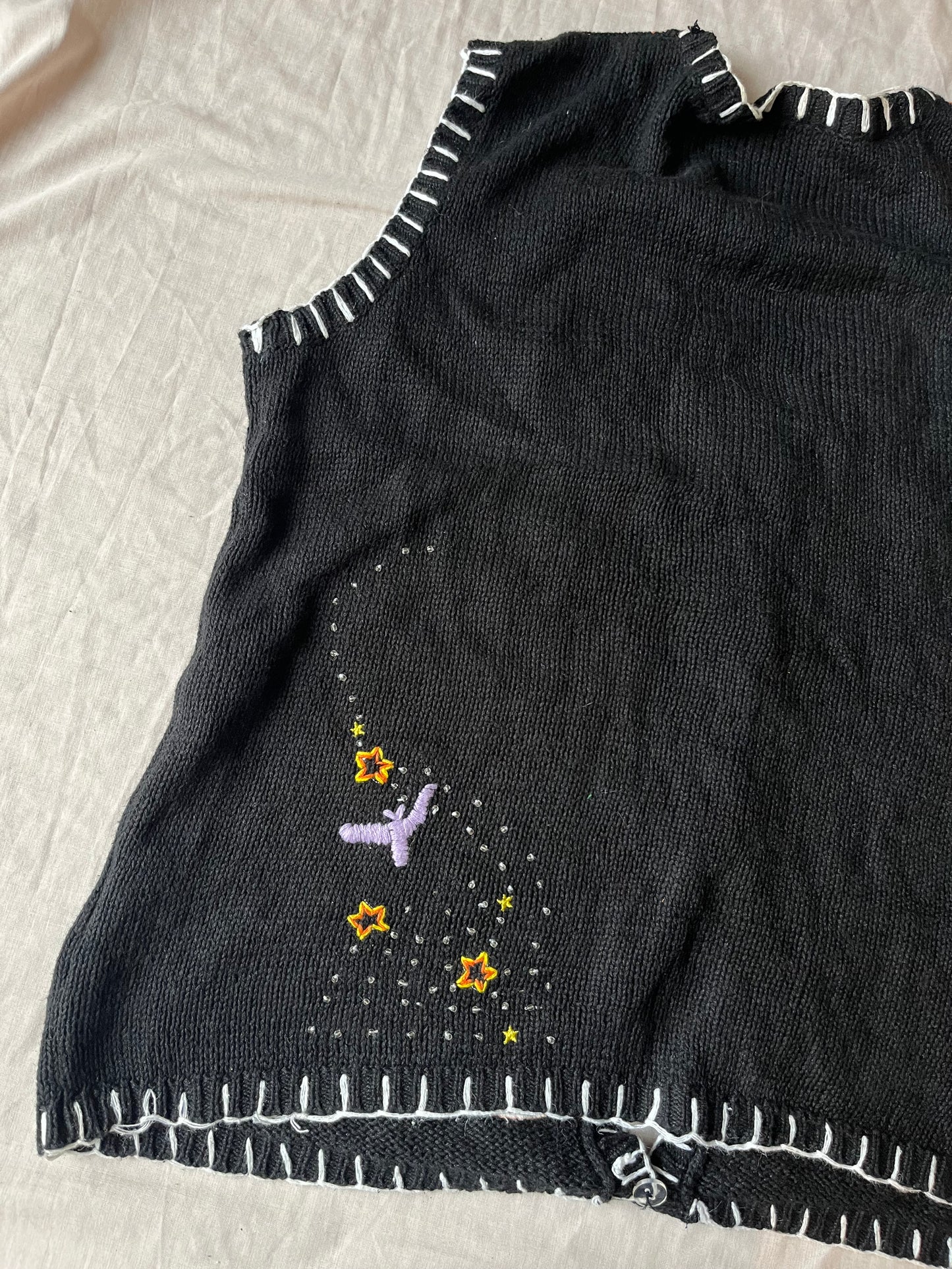 Spellbound 1990s Halloween Sweater Vest L