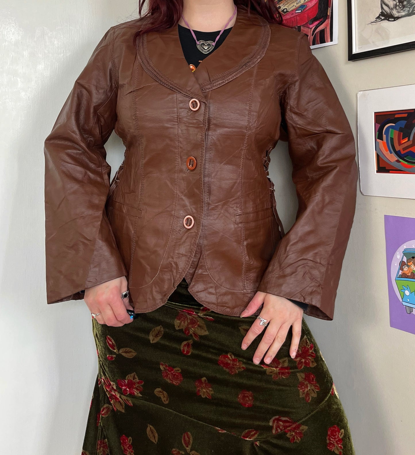 Penney Leather Jacket UK 12-14