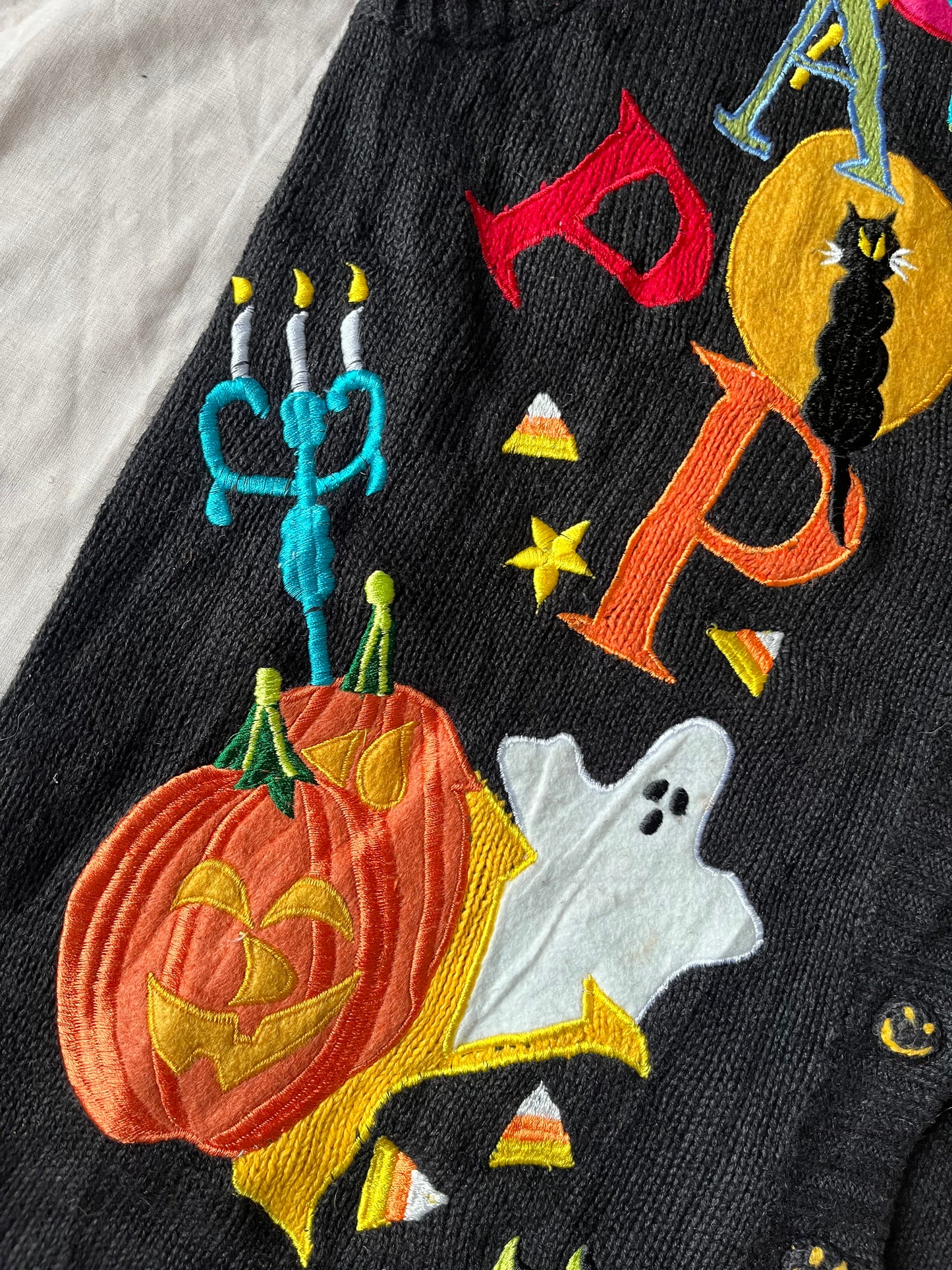 Samhain Celebrations 1990s Halloween Sweater Vest M