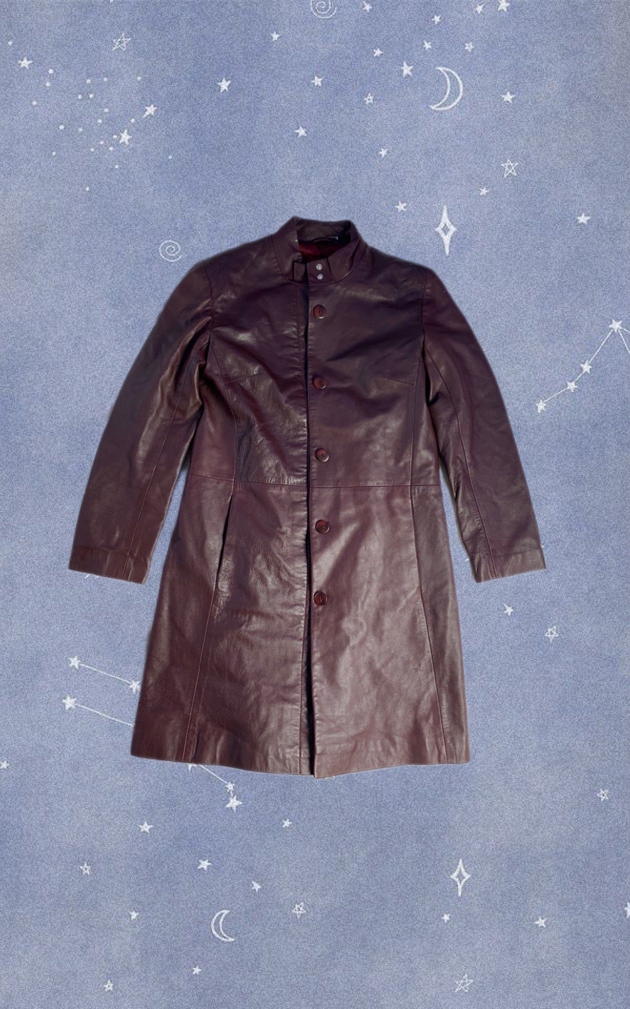 Katy 90s Leather Jacket UK 12/M