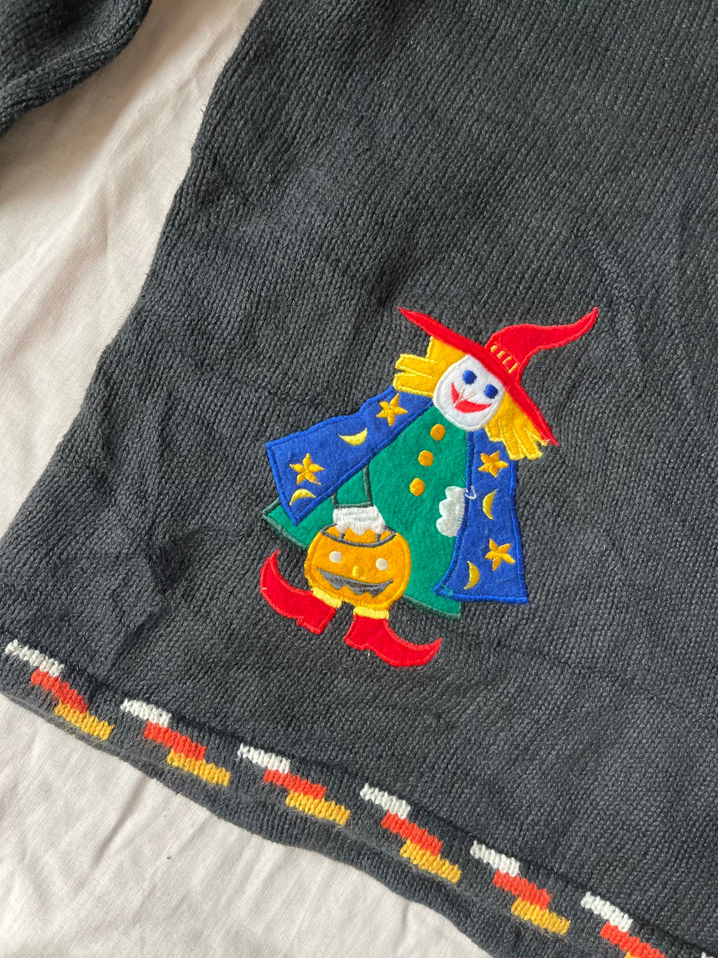 Halloween Hauntings 1990s Halloween Cardigan L