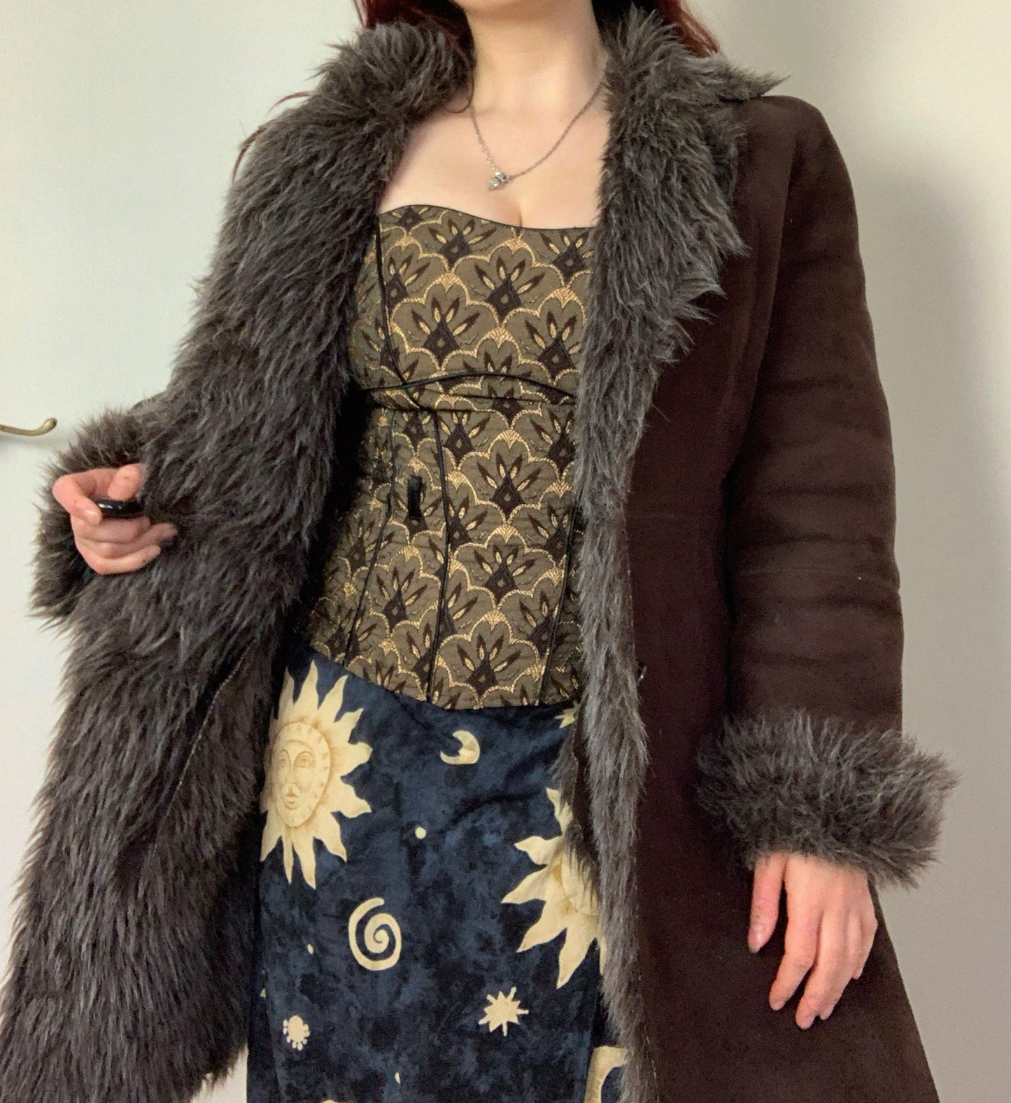 Edie 90s Afghan Coat UK 14-16/L