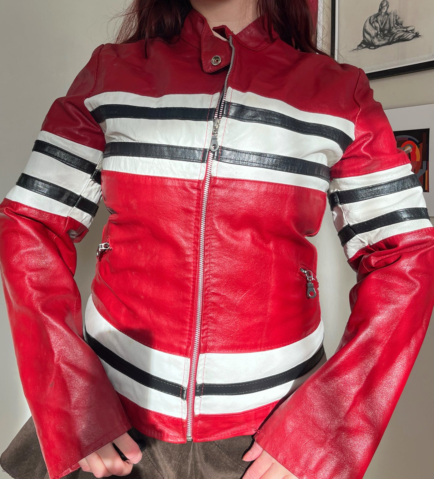 Daisy Leather Jacket UK 10