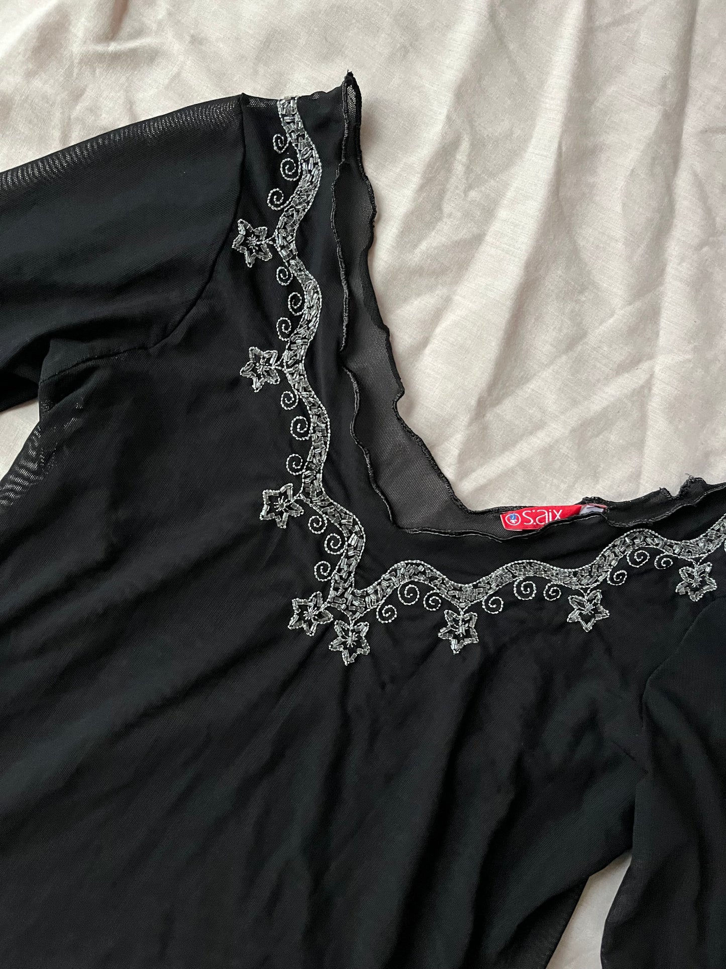 Mesh Beaded Top - UK 10