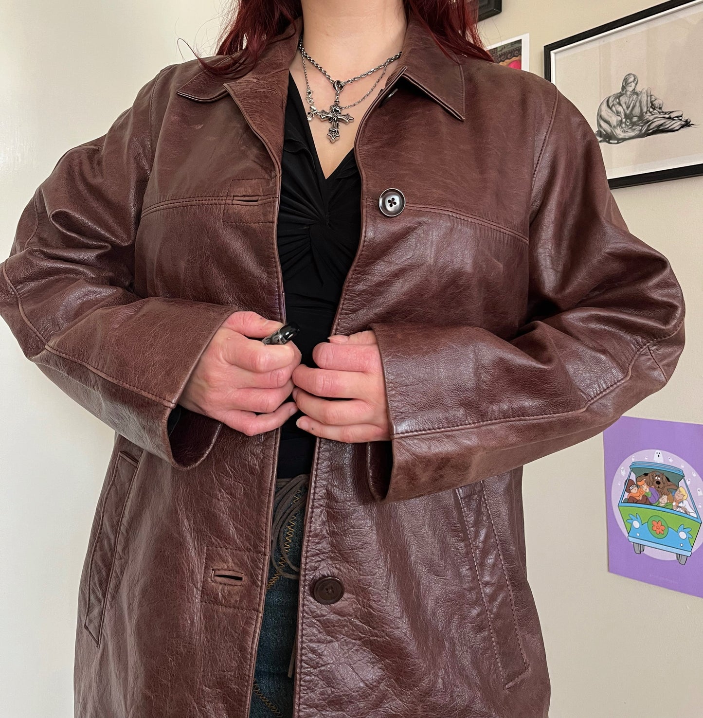 Edith Leather Jacket UK 14