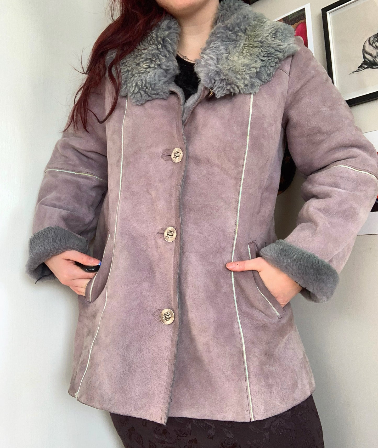 Angel Y2K Afghan Coat UK 14