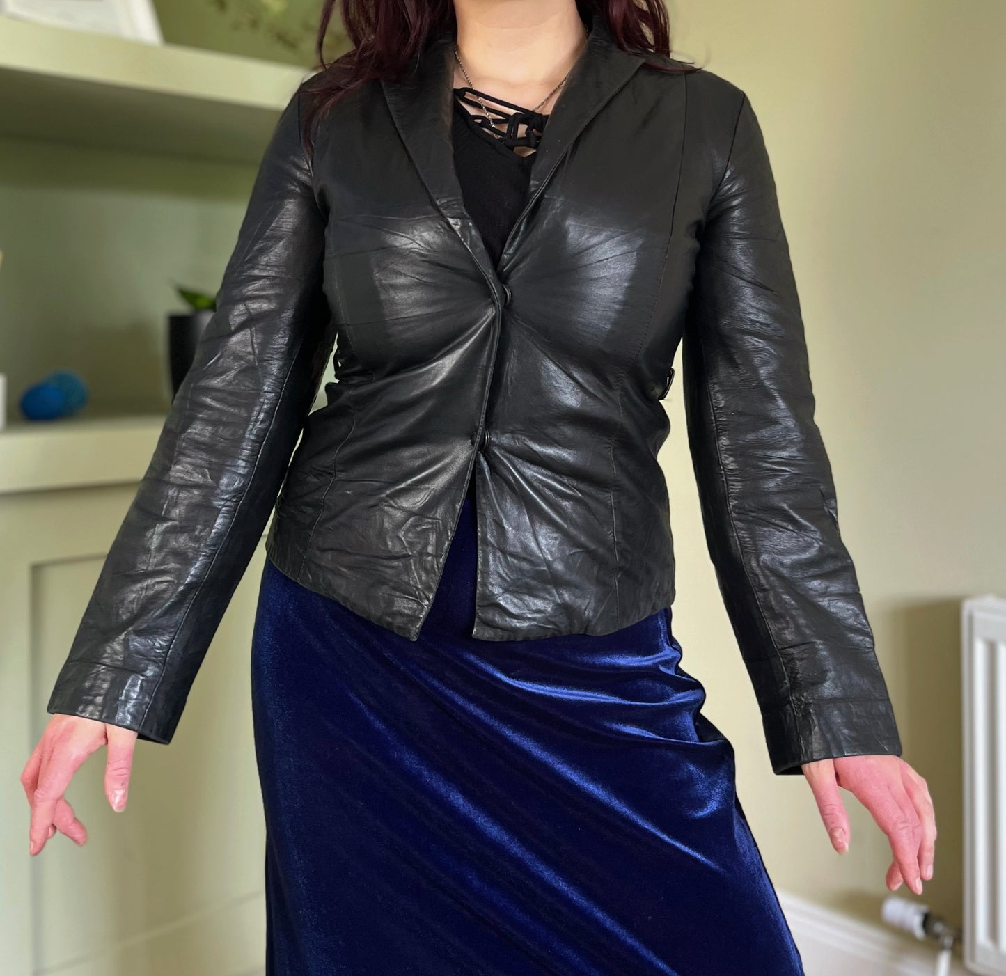Nina Leather Jacket UK 10-12