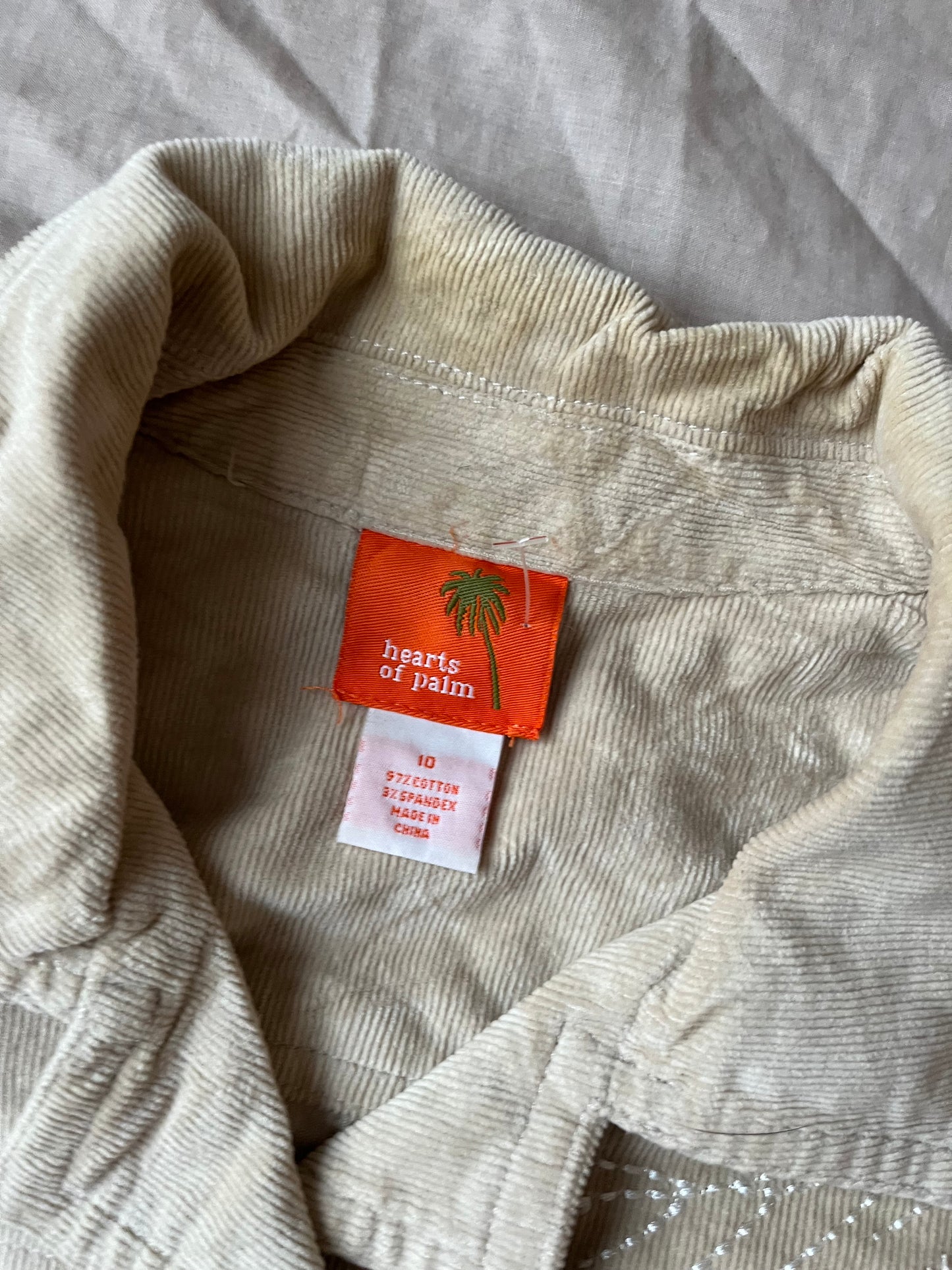 Sage Corduroy Jacket UK 12-14