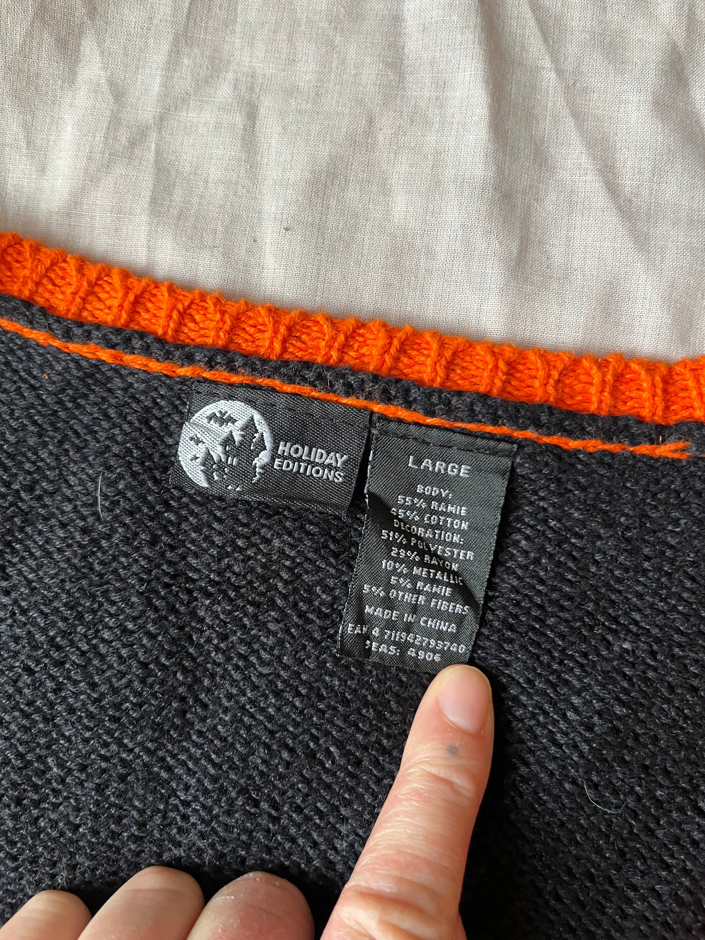 Something Wicked 1990s Halloween Sweater Vest L