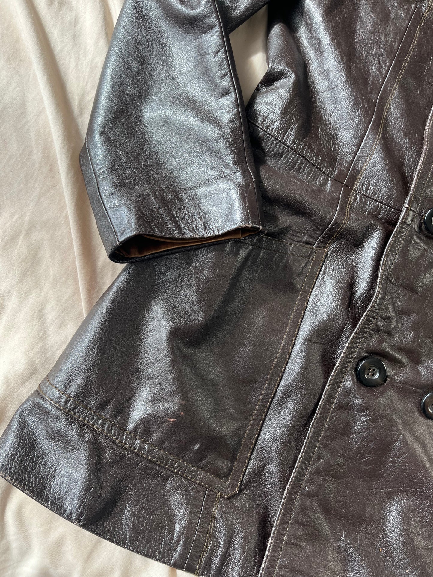 Morgan 90s Leather Jacket UK 12-14