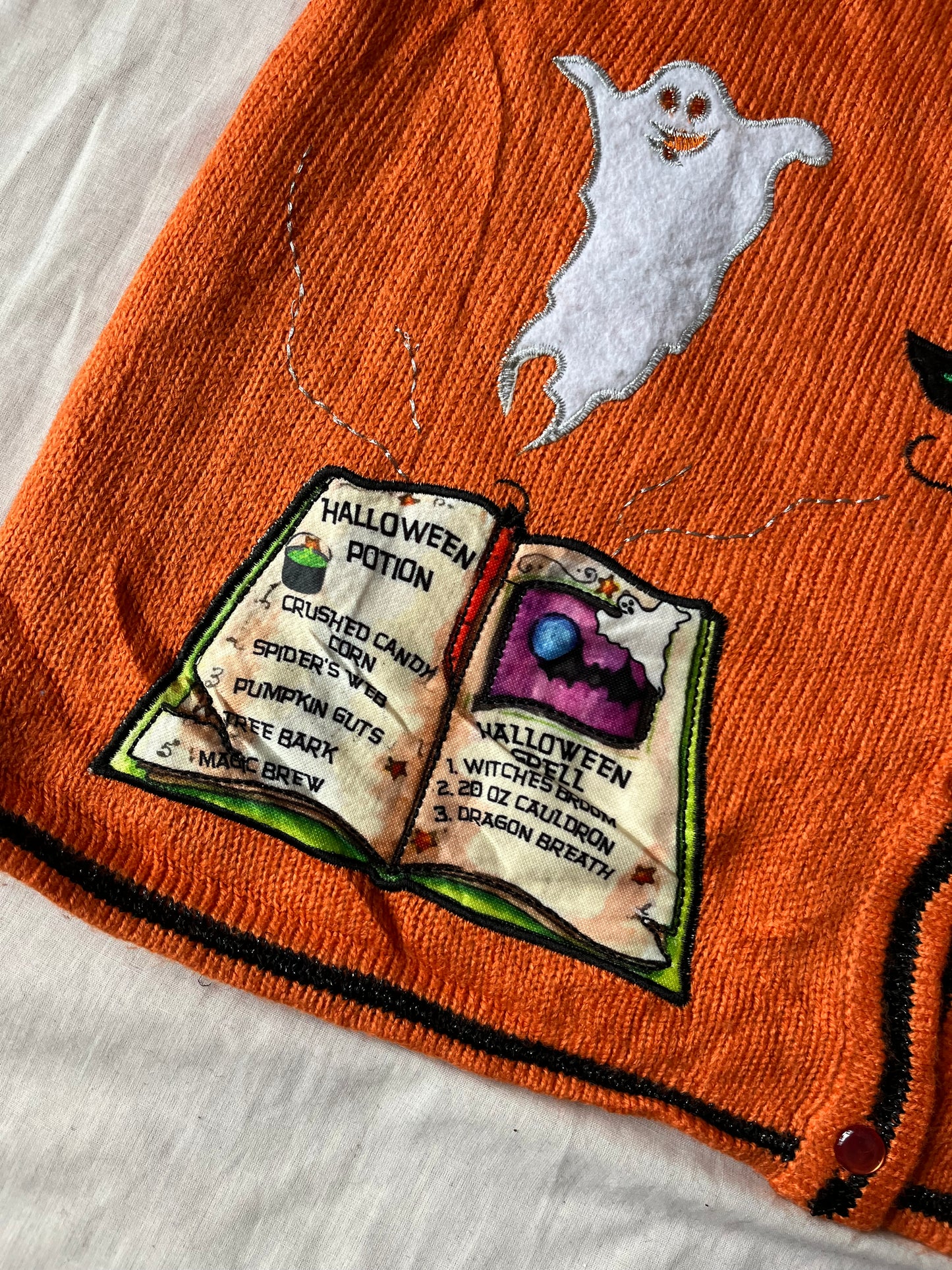 Toil and Trouble 2000s Halloween Sweater Vest M
