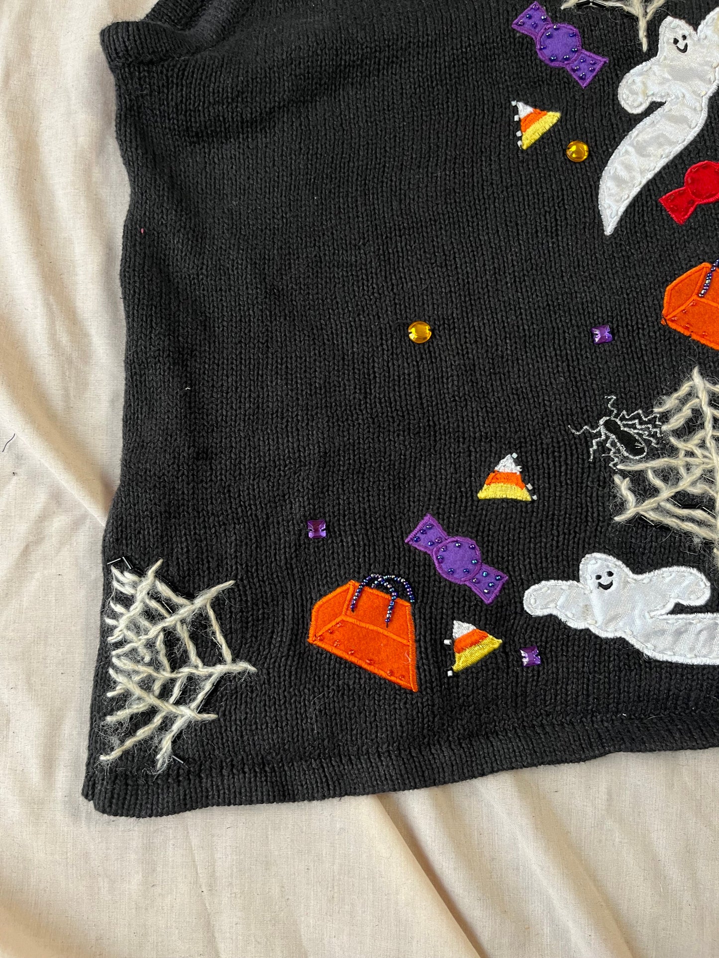 Ouija 1990s Halloween Sweater Vest XL
