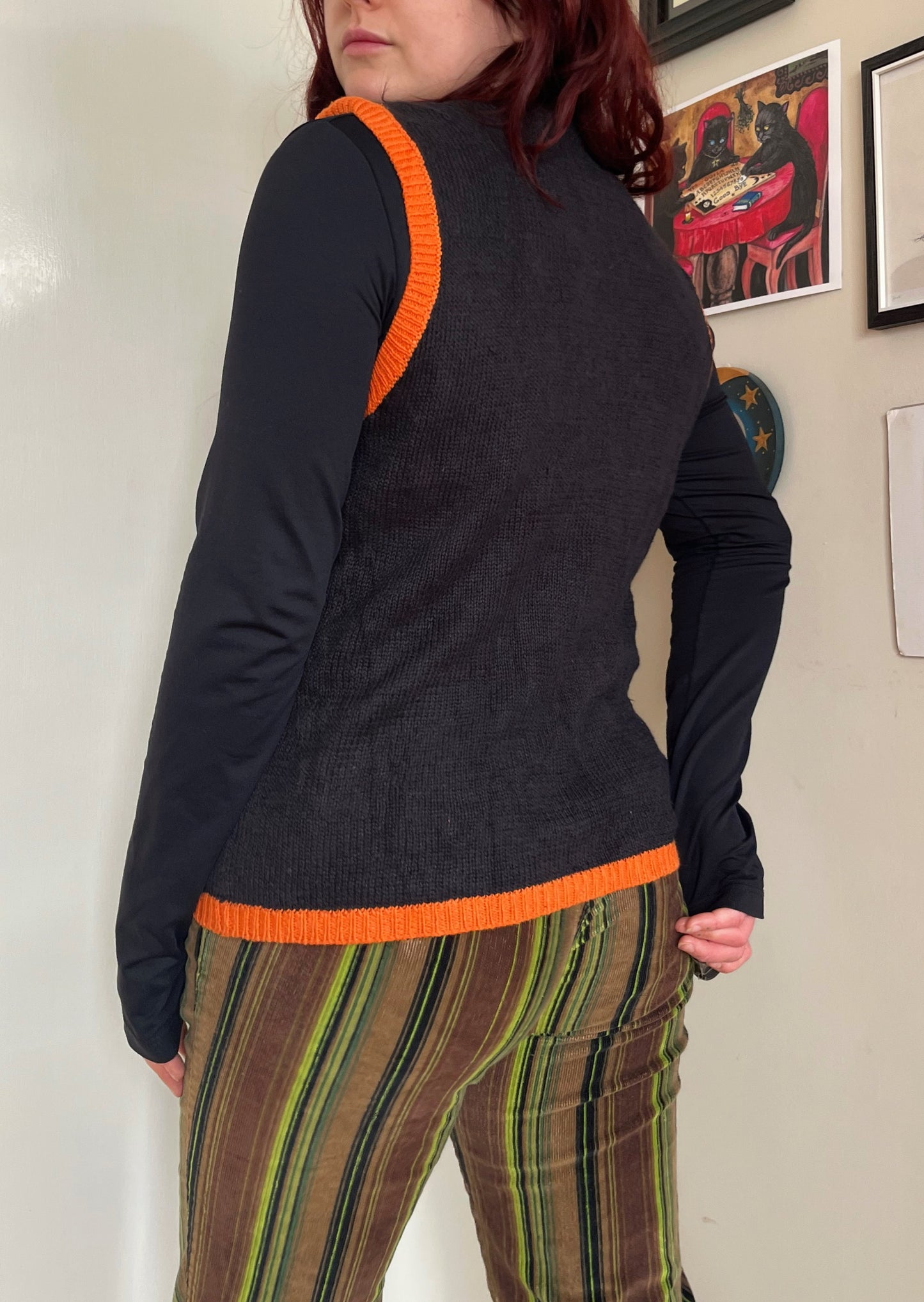 Hocus Pocus 1990s Halloween Sweater Vest M