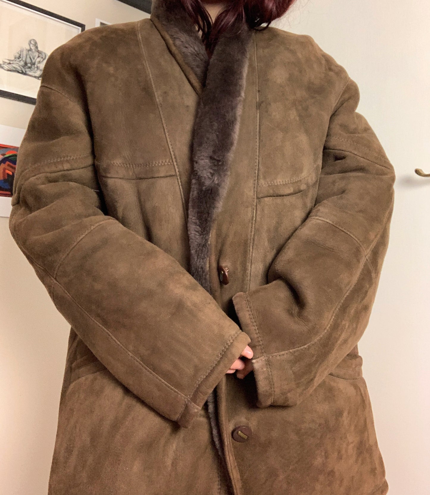 Lee 90s Shearling Coat UK 18-20/XL
