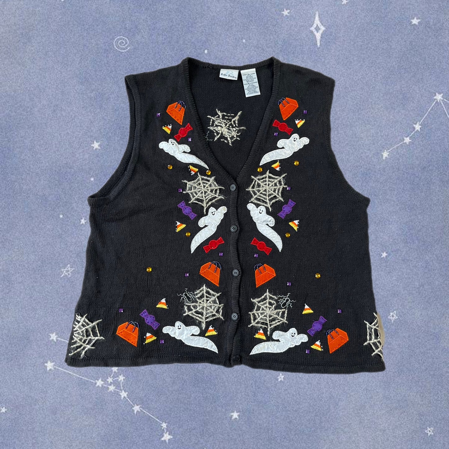Ouija 1990s Halloween Sweater Vest XL