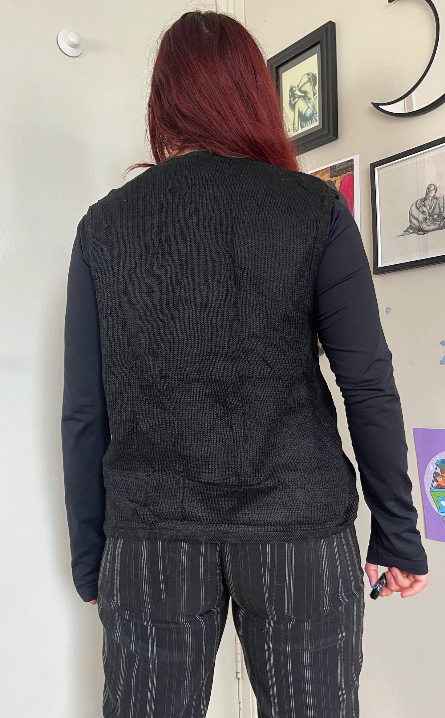 Seance 1990s Halloween Sweater Vest L