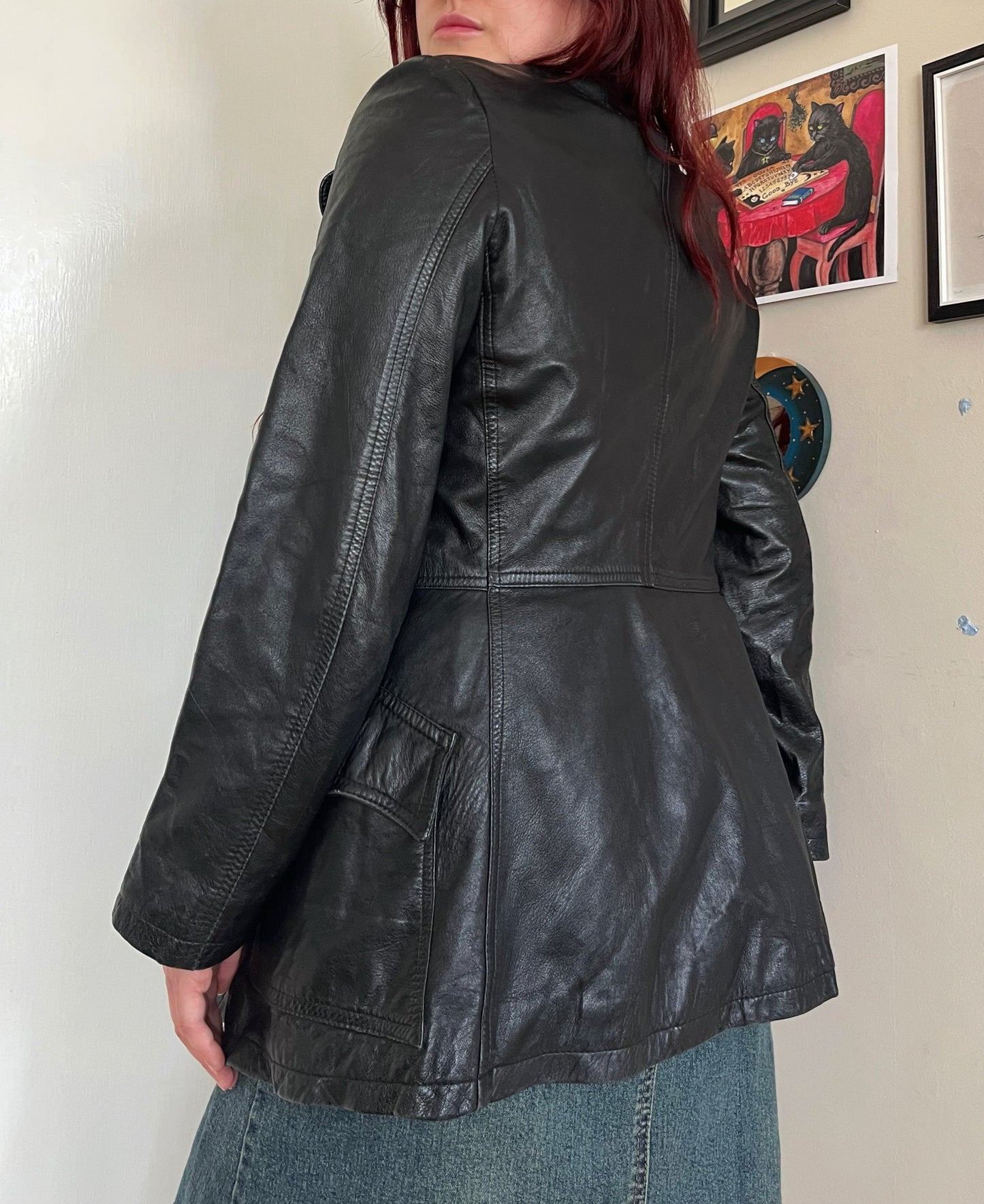 Jane Leather Jacket UK 6-8