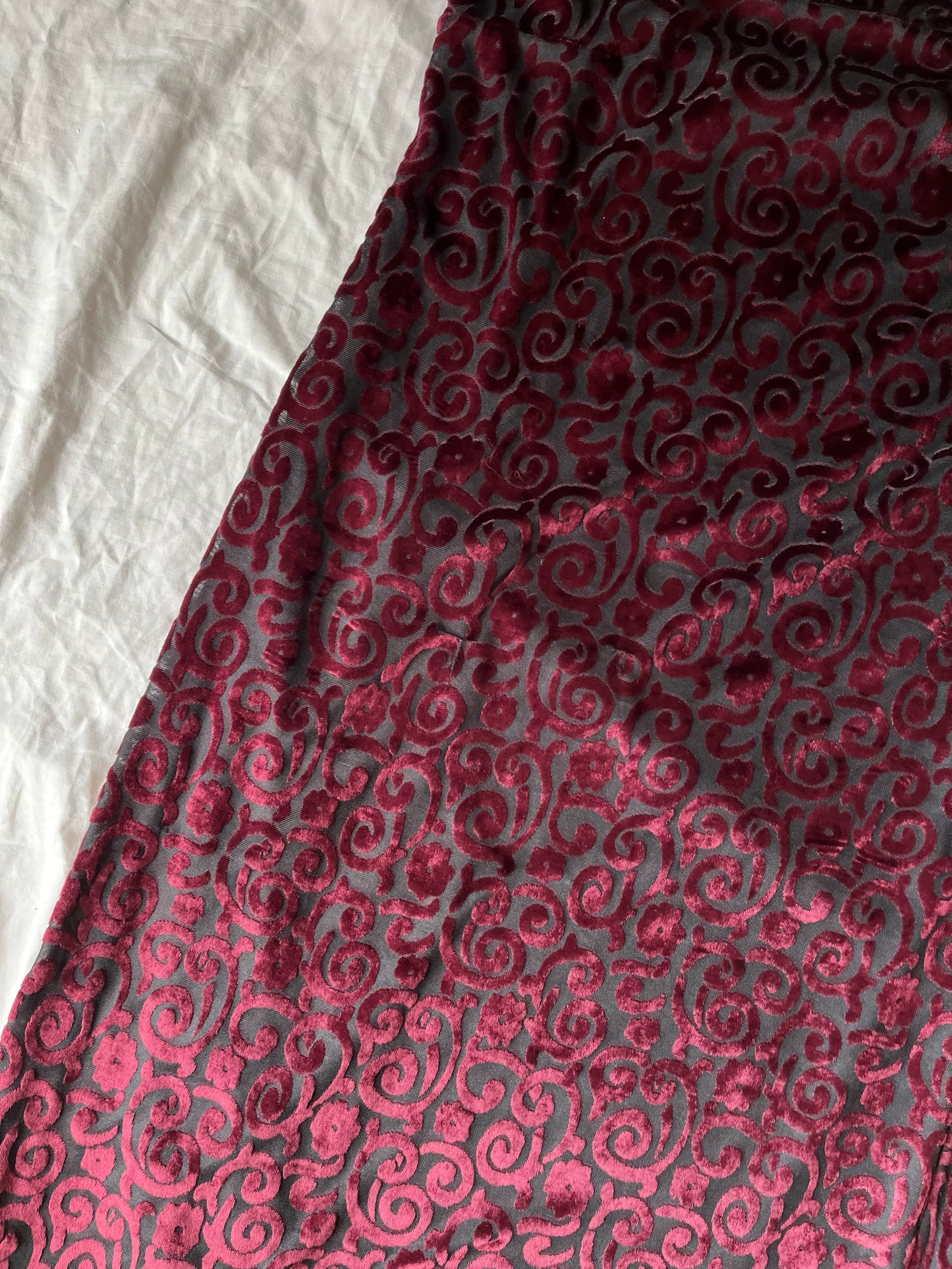 Burnout Velvet Dress UK 10