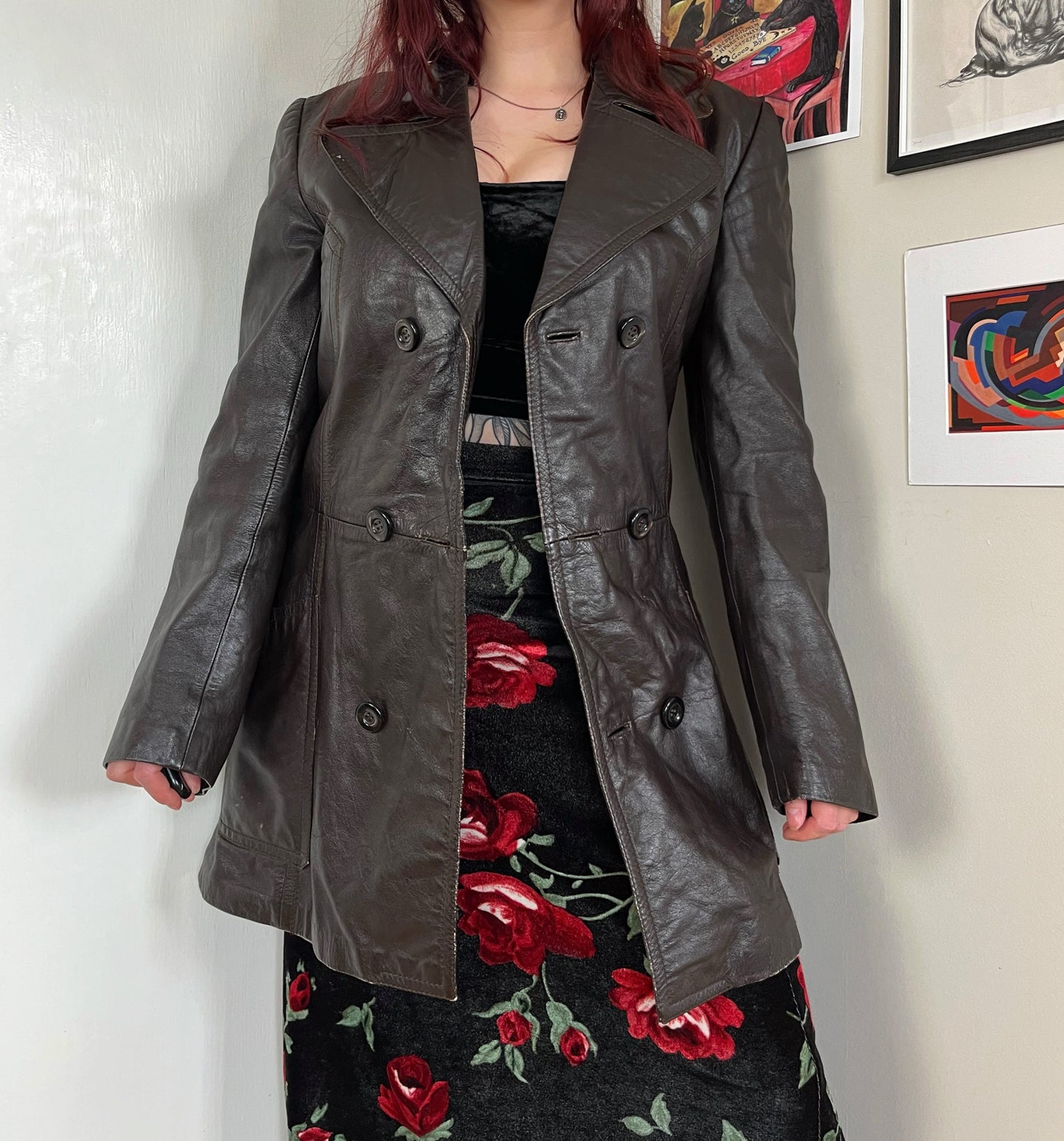 Morgan 90s Leather Jacket UK 12-14