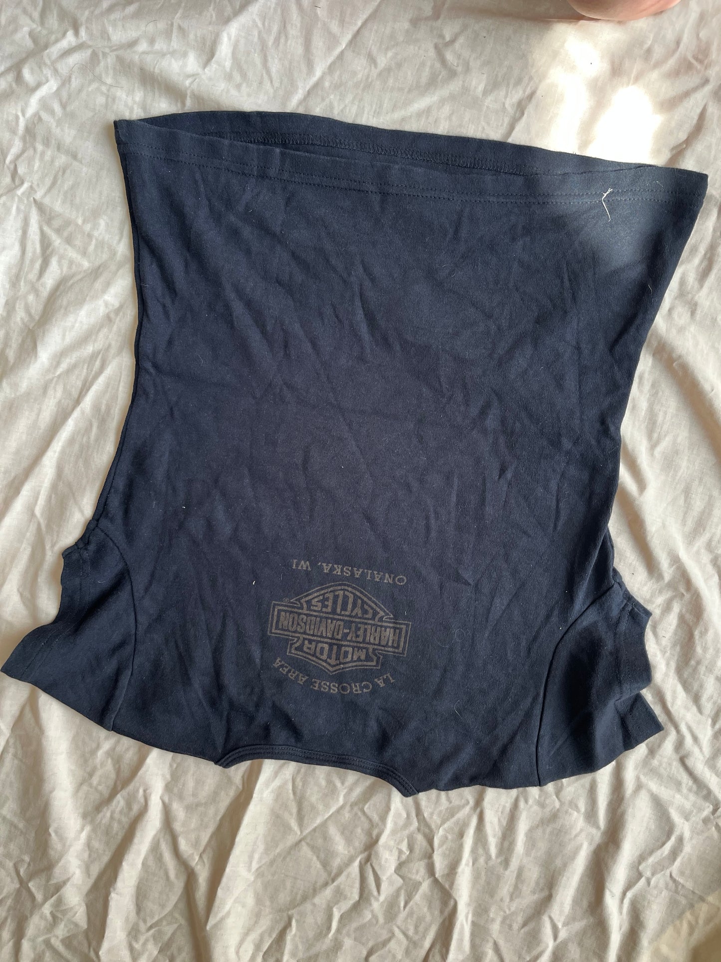 Y2K Harley Davidson Baby Tee UK 10-12