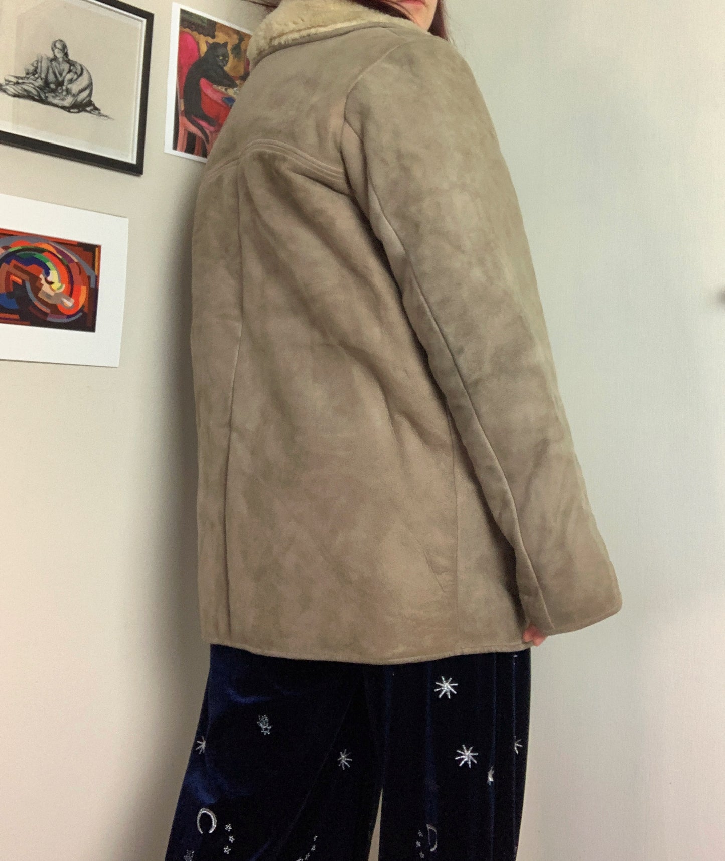 Leon 90s Shearling Coat UK 16-18/L