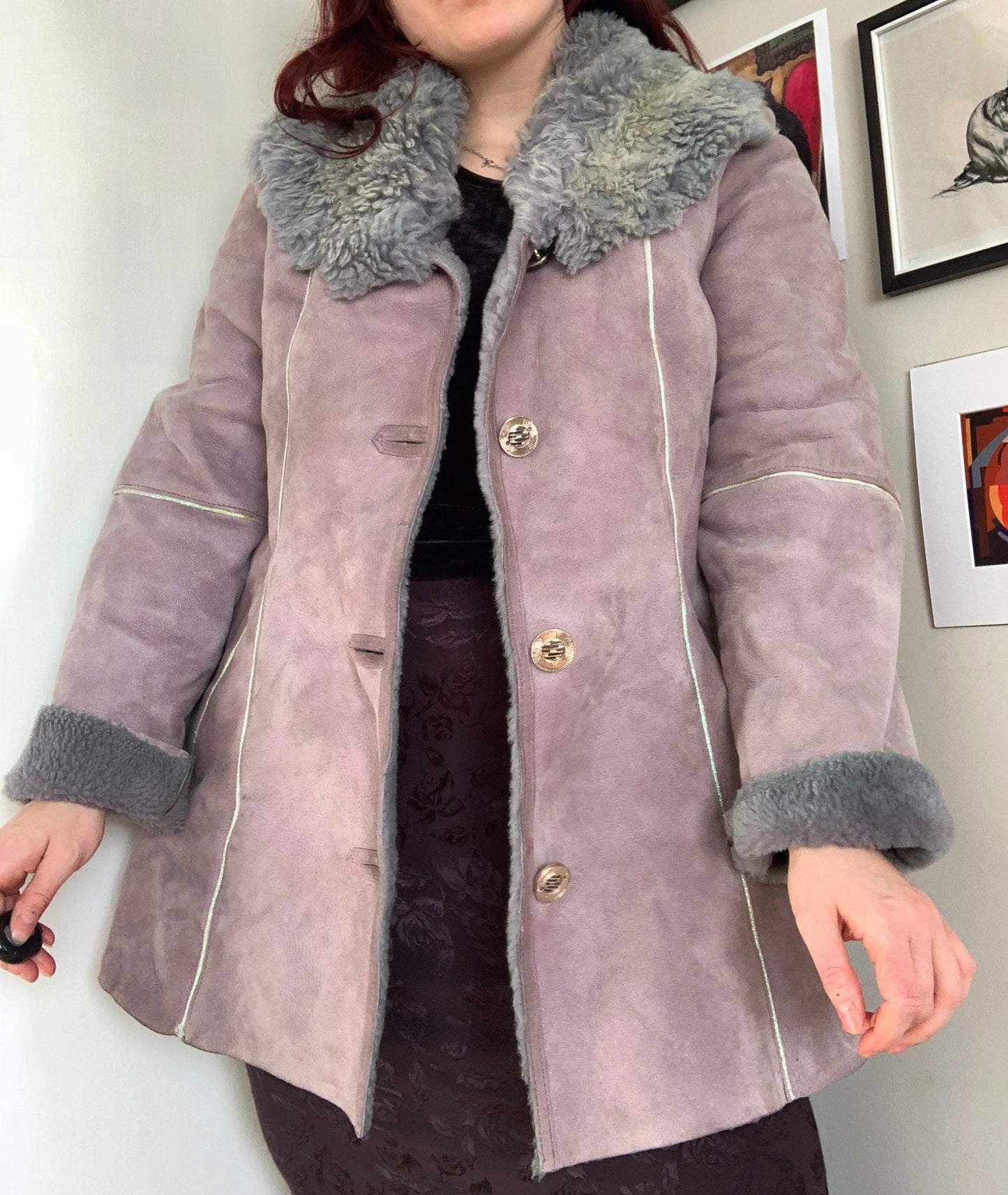 Angel Y2K Afghan Coat UK 14