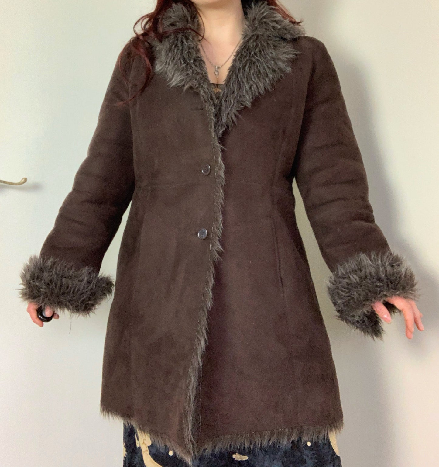 Edie 90s Afghan Coat UK 14-16/L