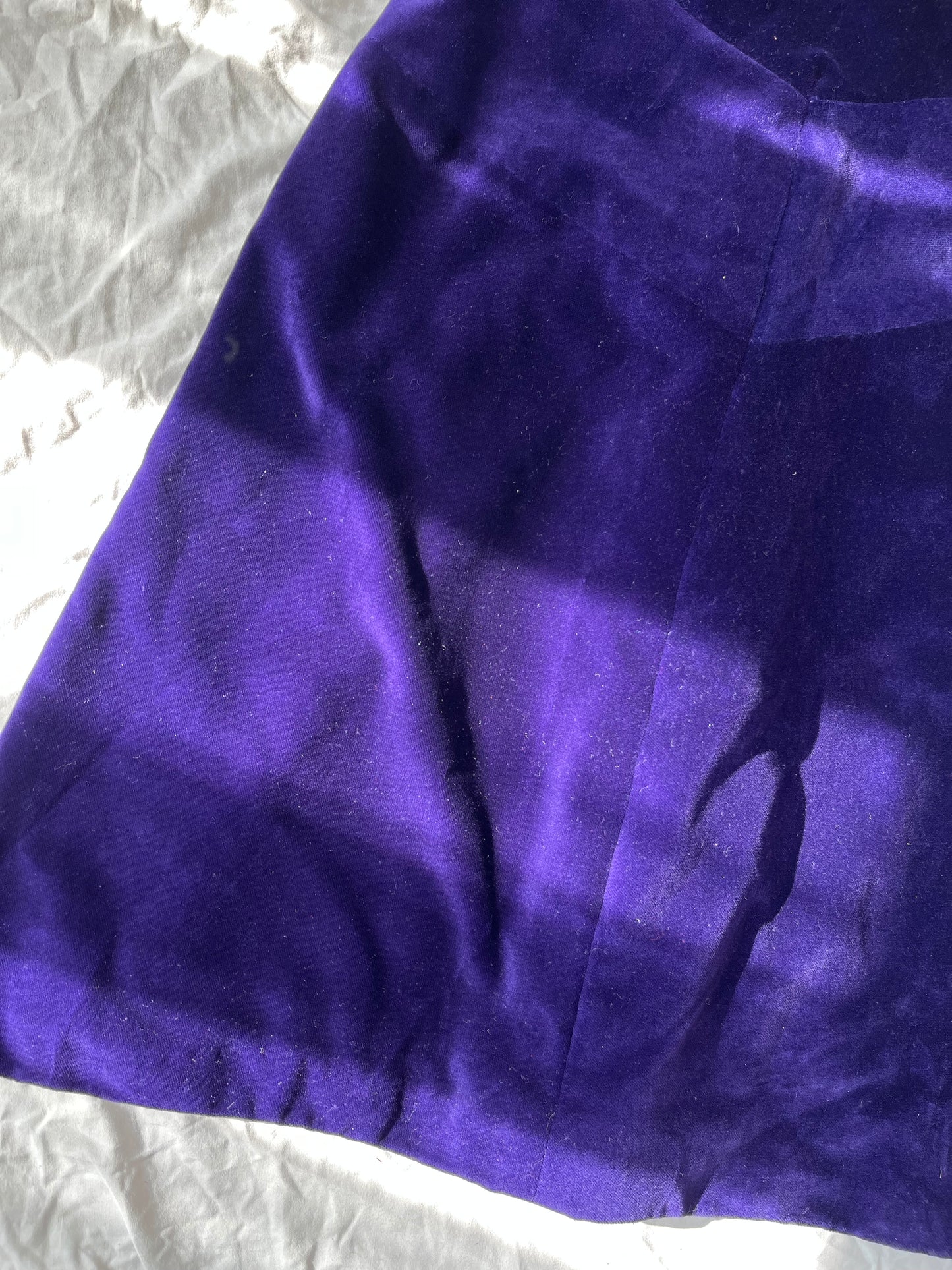 Purple Velvet Dress UK 12
