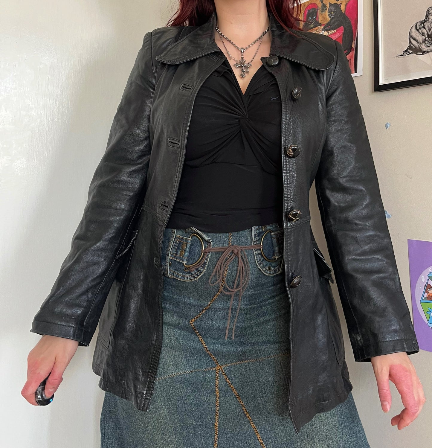 Jane Leather Jacket UK 6-8
