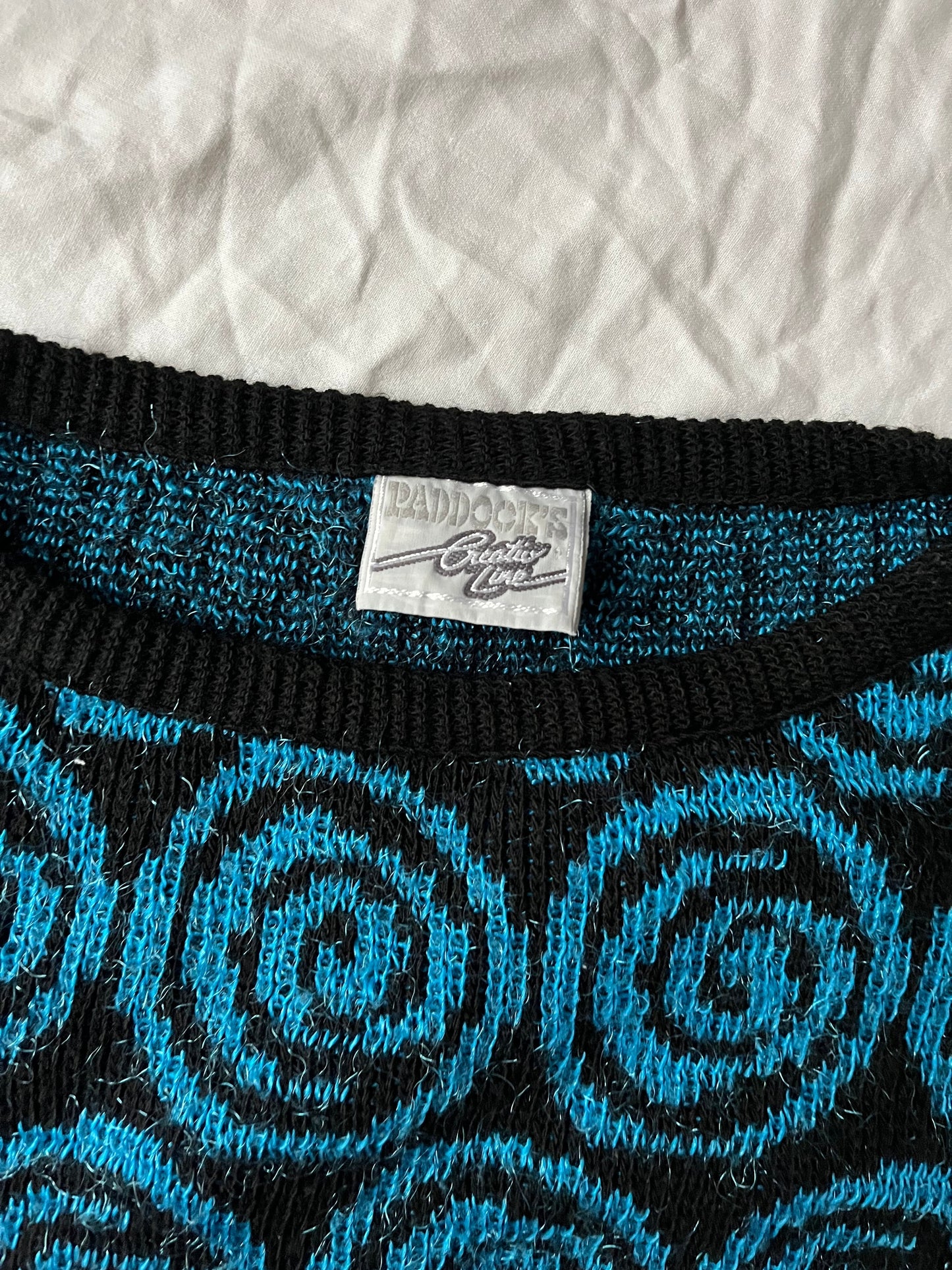 Blue Spiral Jumper M/L