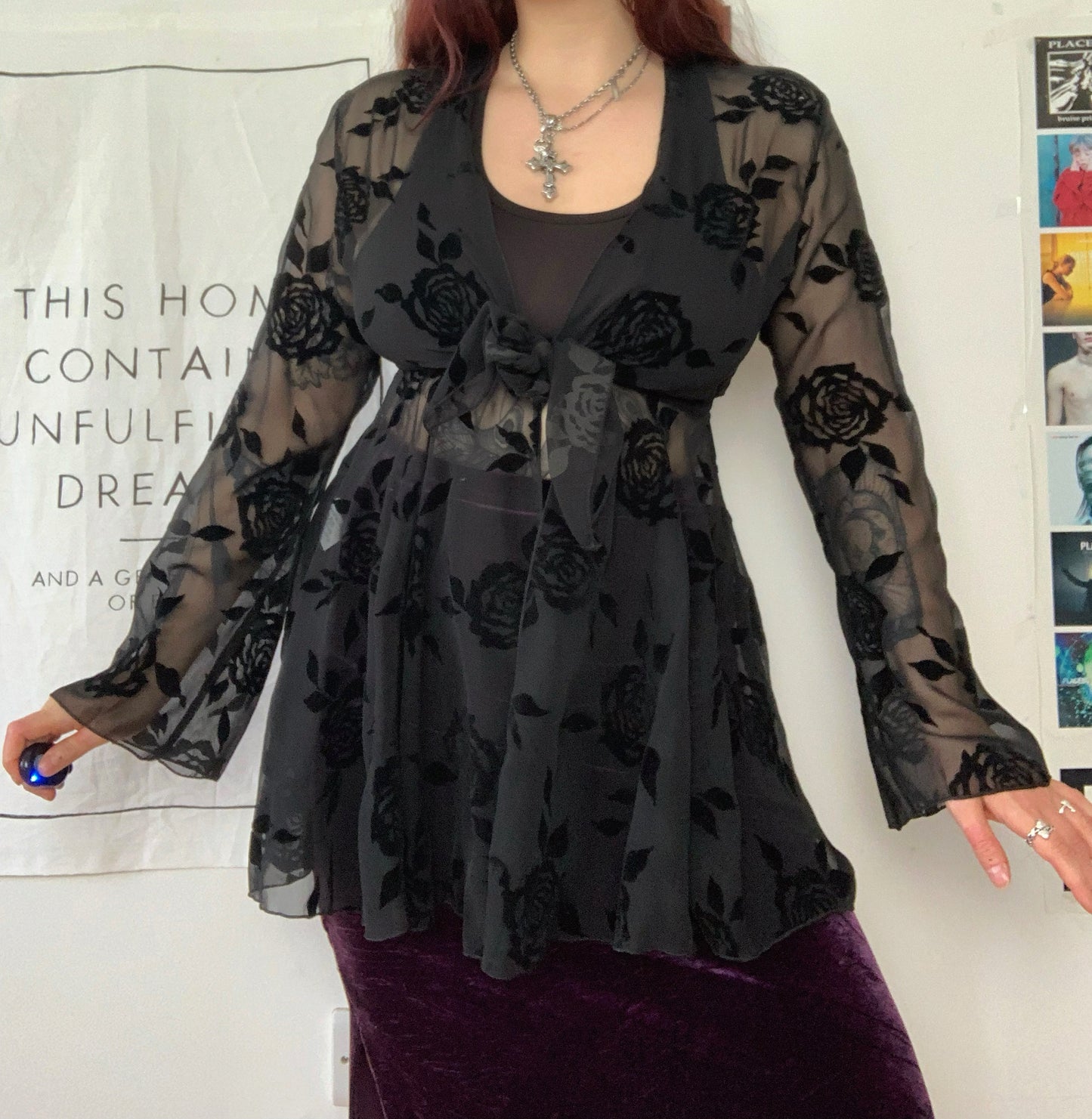 Tabitha 90s Tie Front Top UK 8/10/12