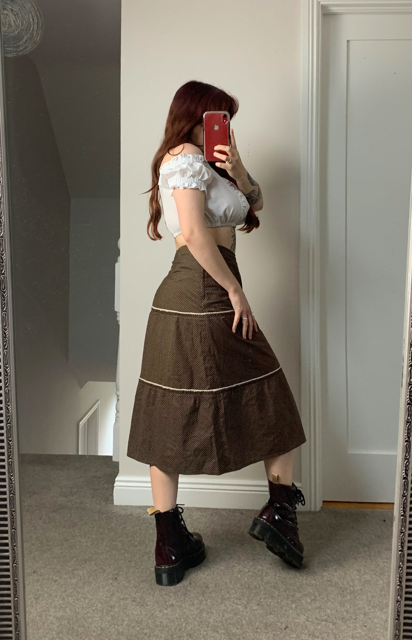 Eden 80s Midi Skirt UK 12
