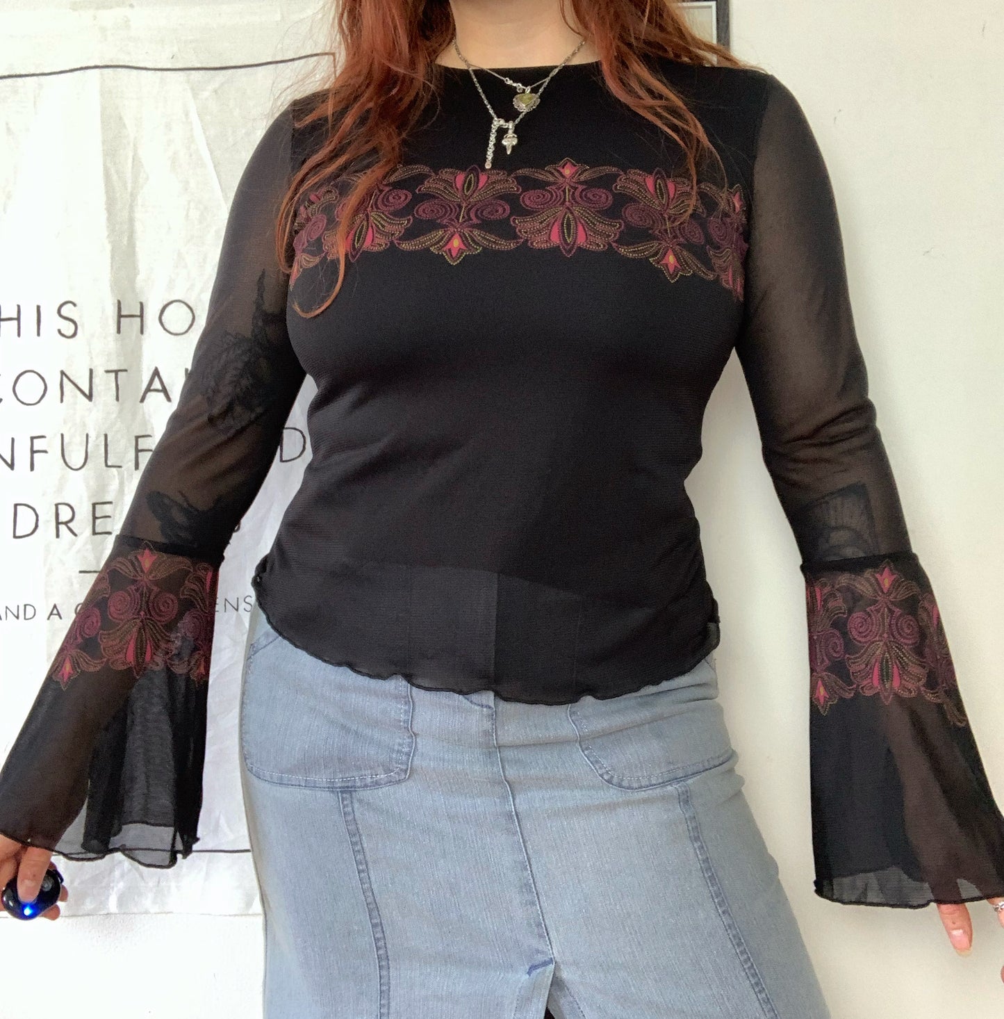 Alice Y2K Mesh Top UK 8/10/12