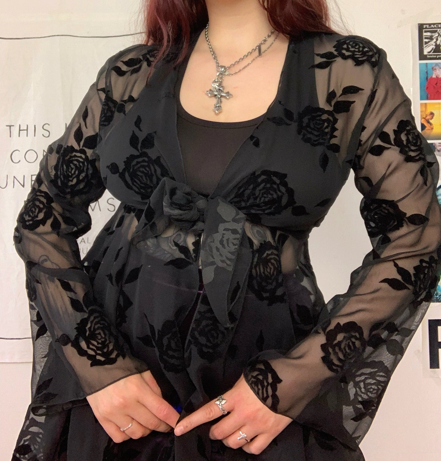 Tabitha 90s Tie Front Top UK 8/10/12