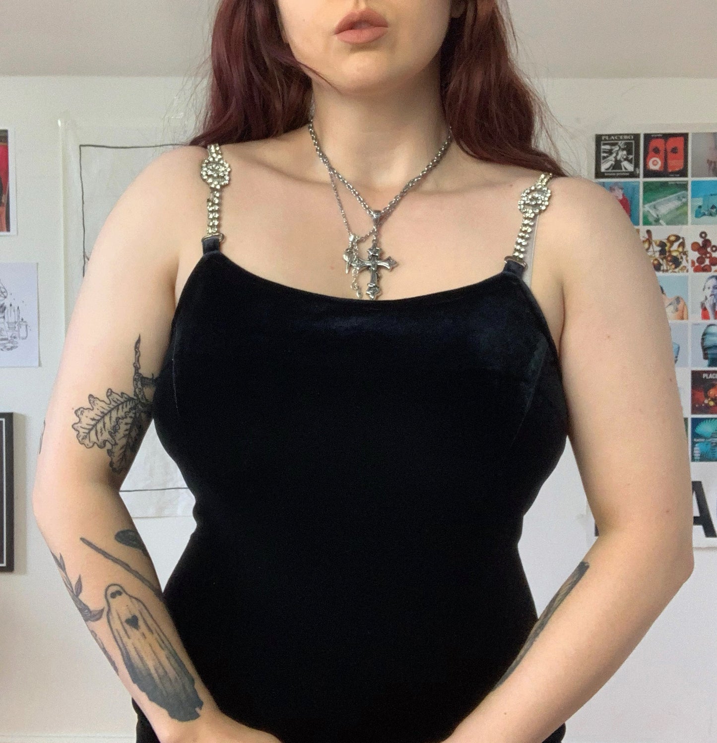 Aurora 90s Velvet Dress UK 10/12