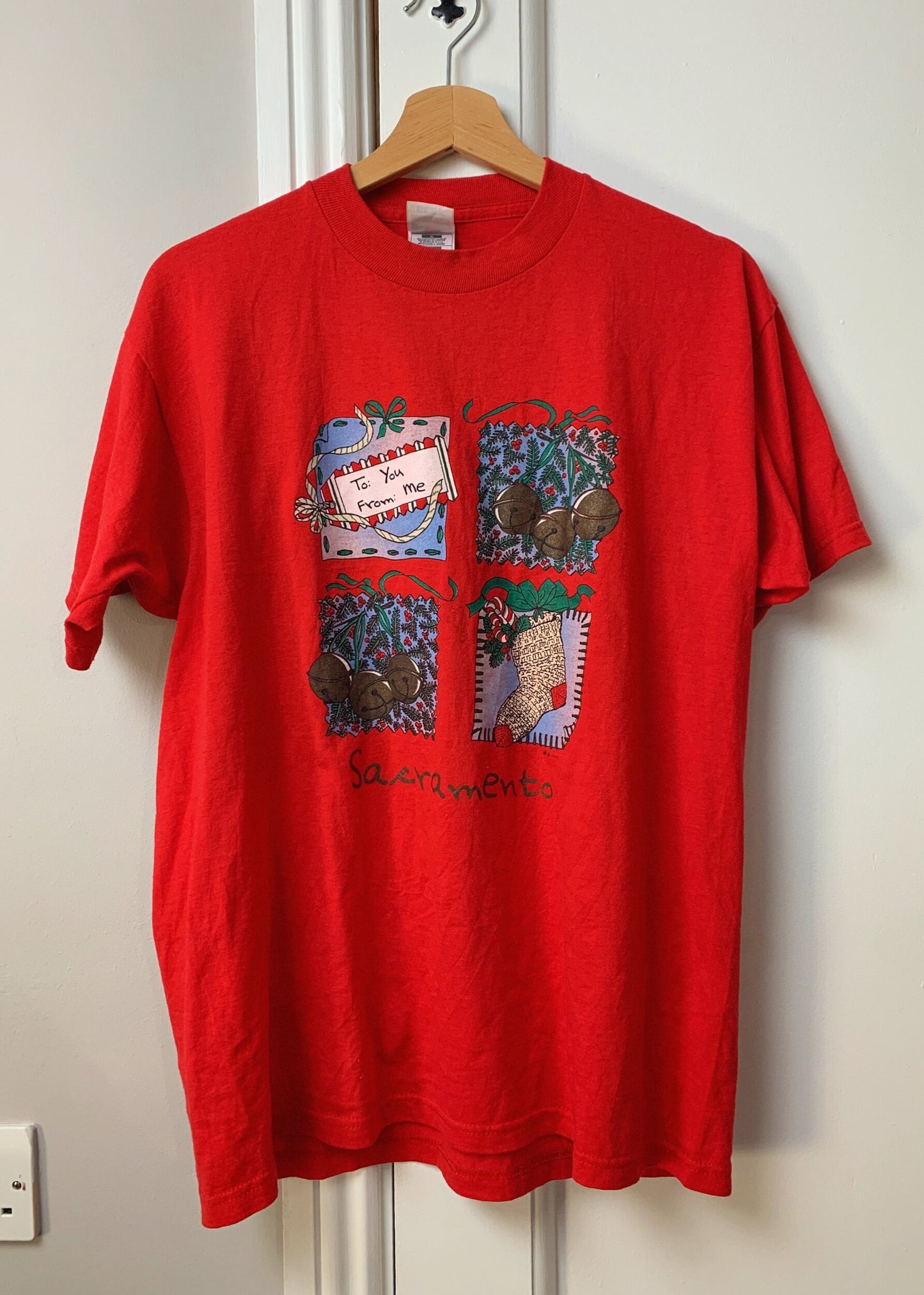 Holly 90s Christmas T-Shirt UK 4-14