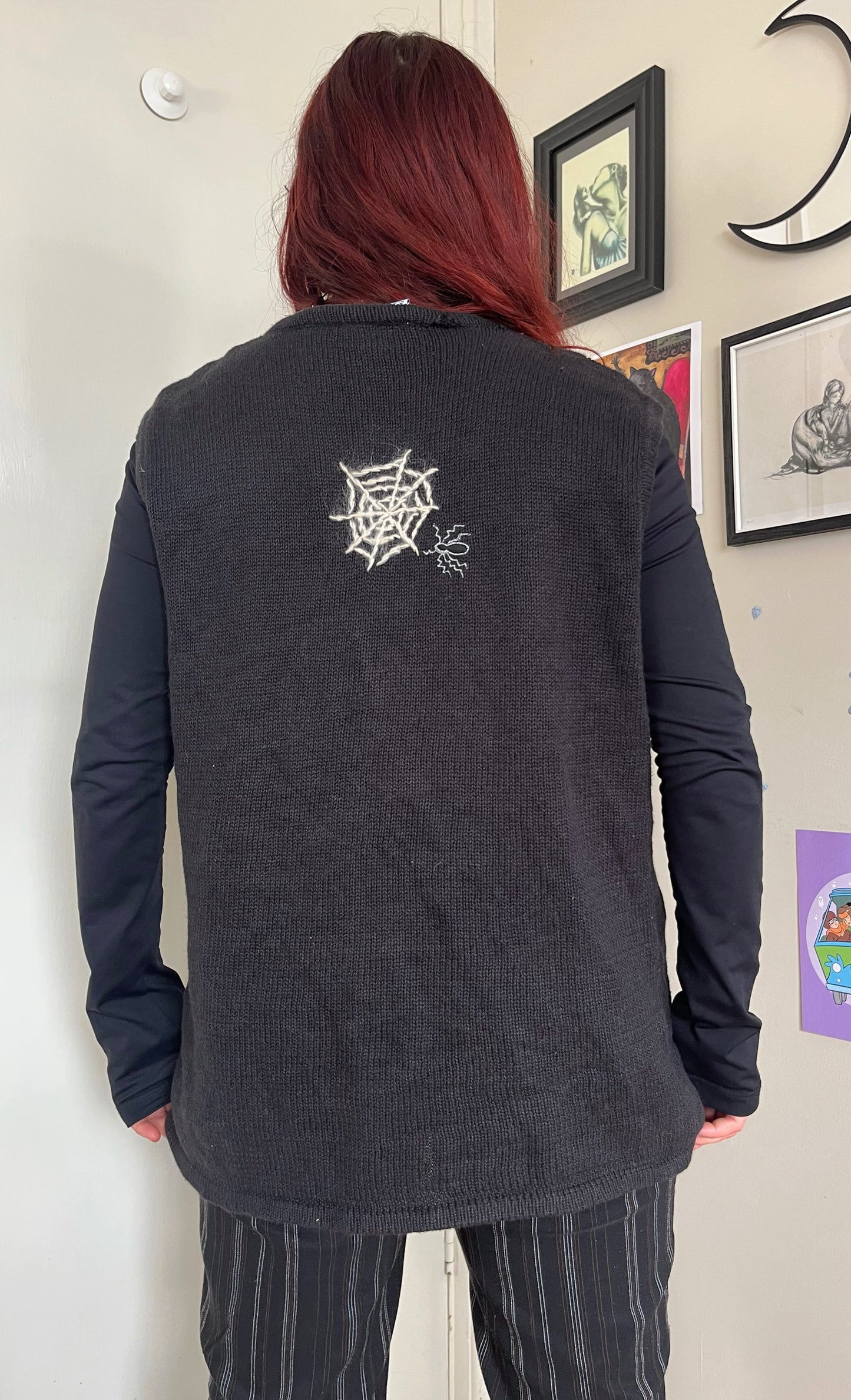 Ouija 1990s Halloween Sweater Vest XL