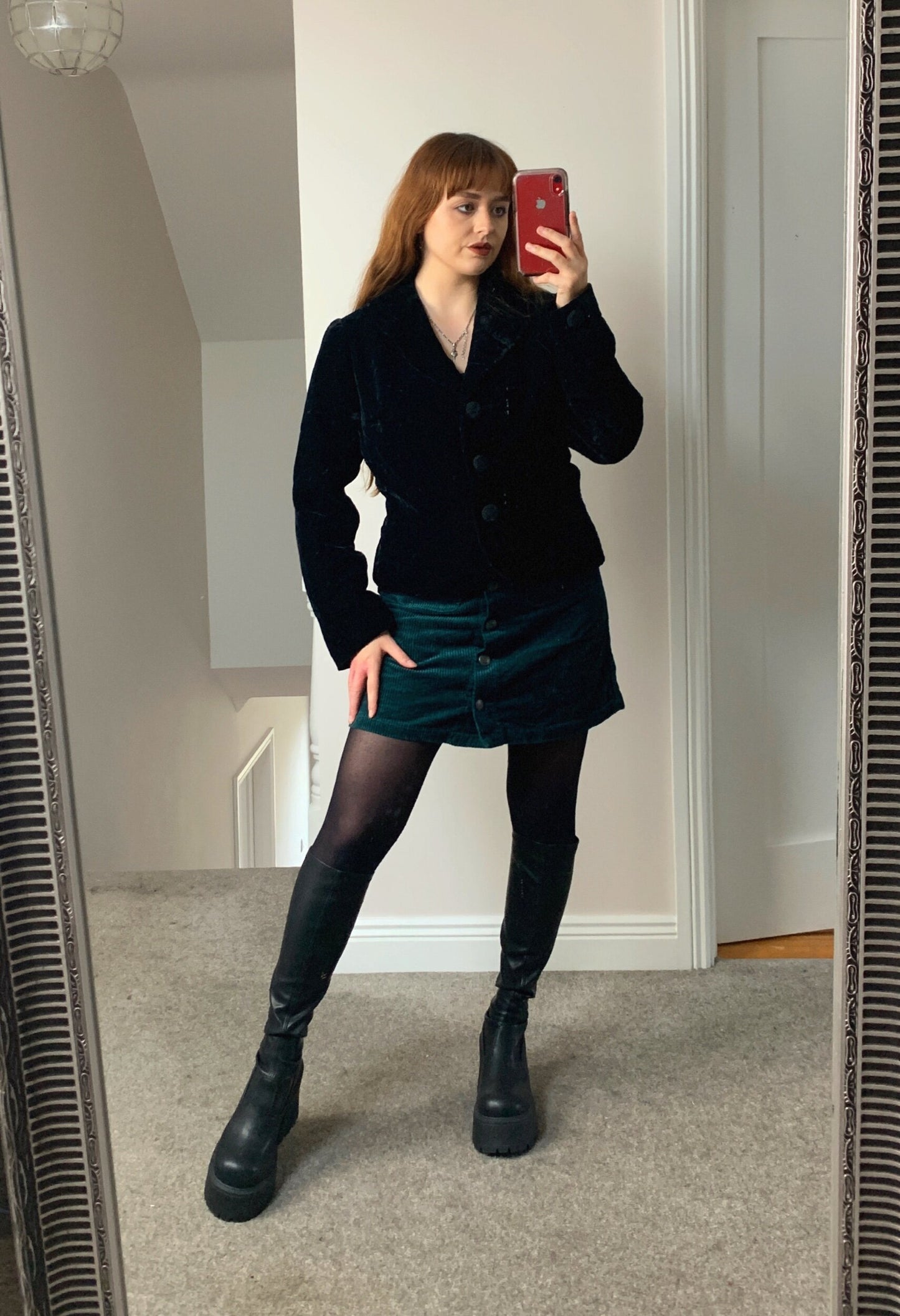 Emily 90s Velvet Blazer UK 10-12