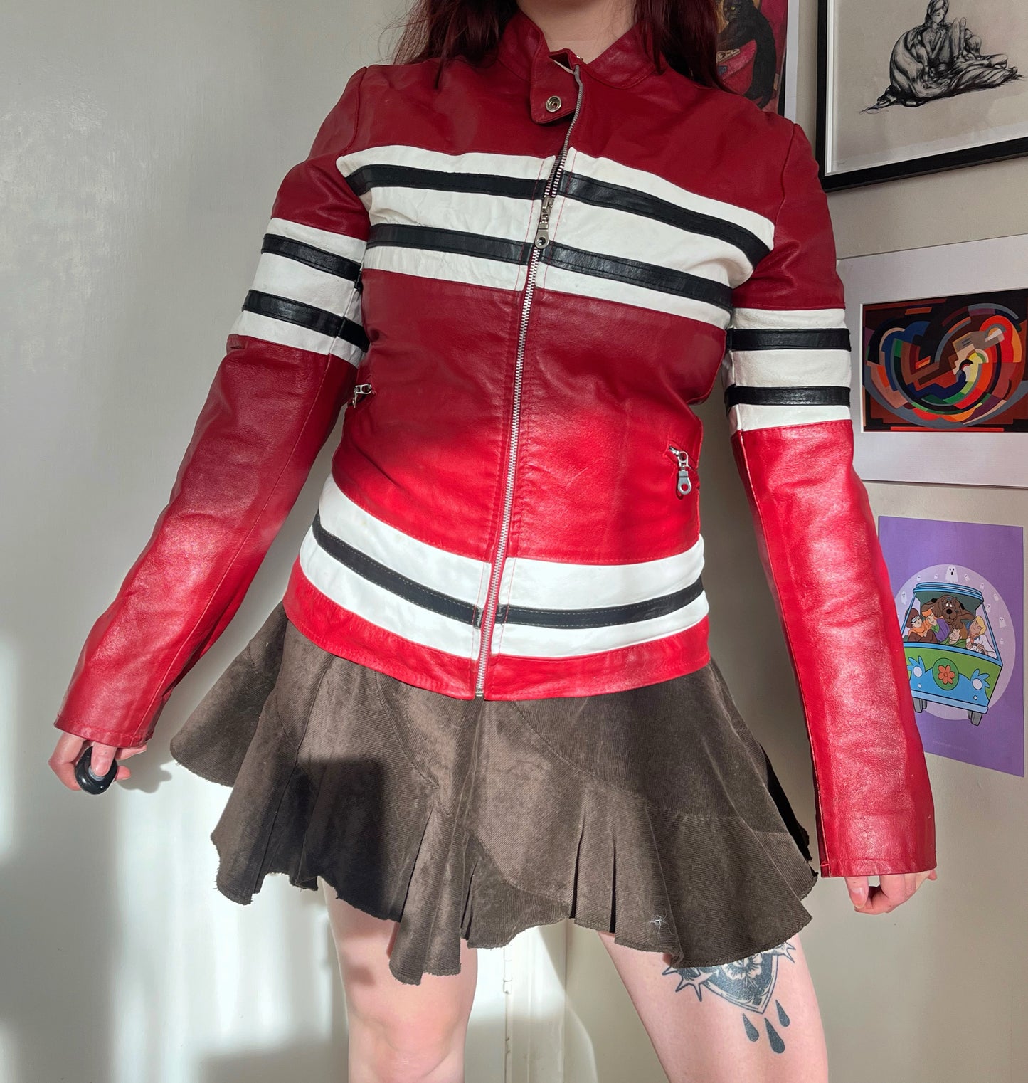 Daisy Leather Jacket UK 10