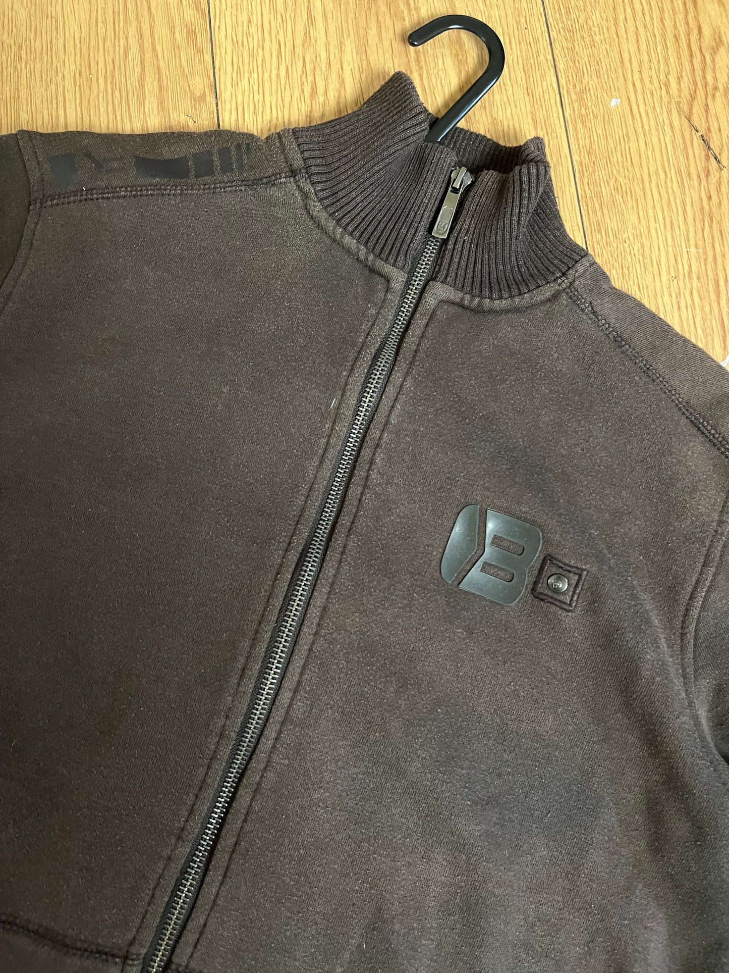 Brown Zip Up Jumper M