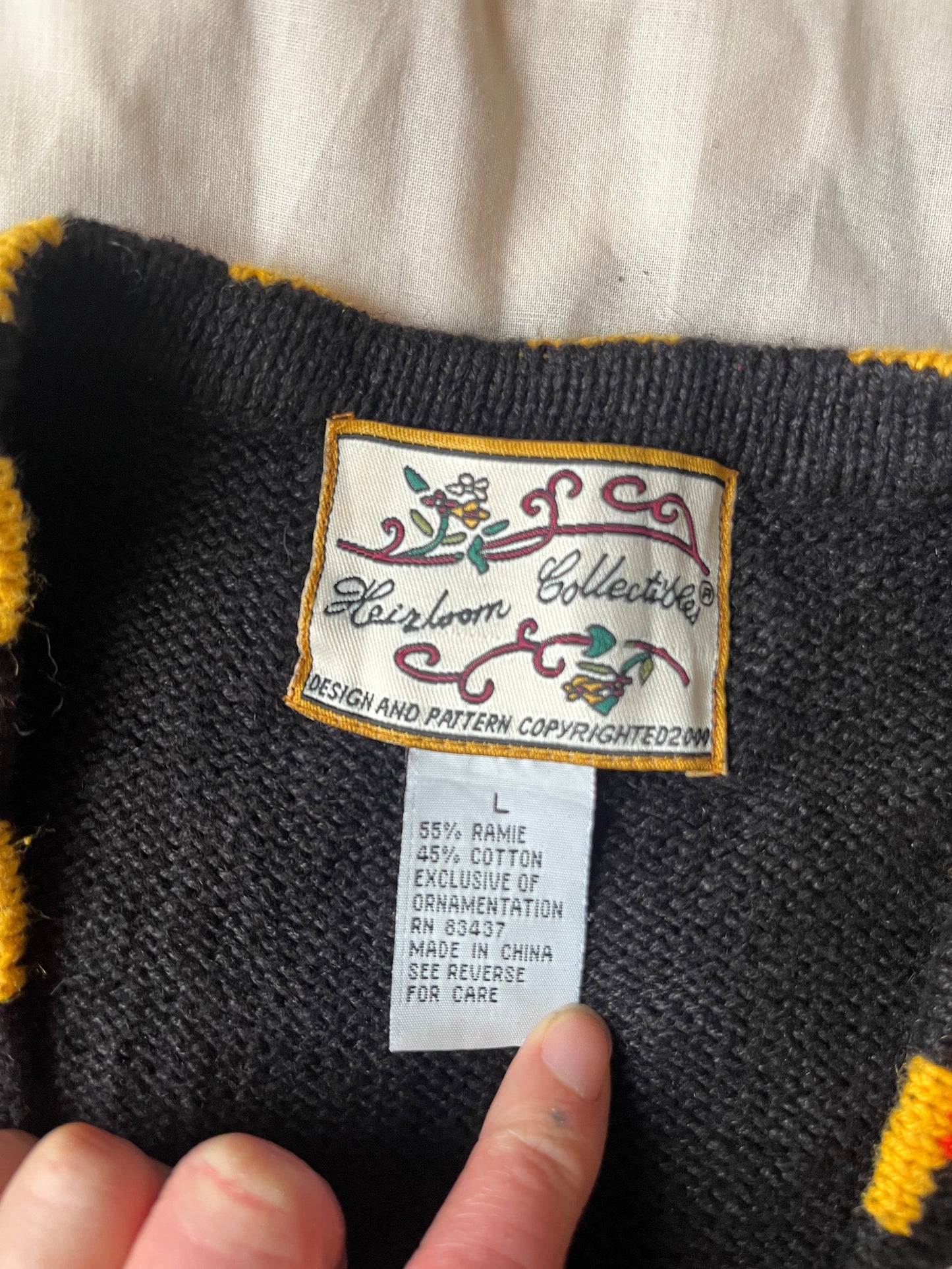 Boneyard 1990s Halloween Sweater Vest L