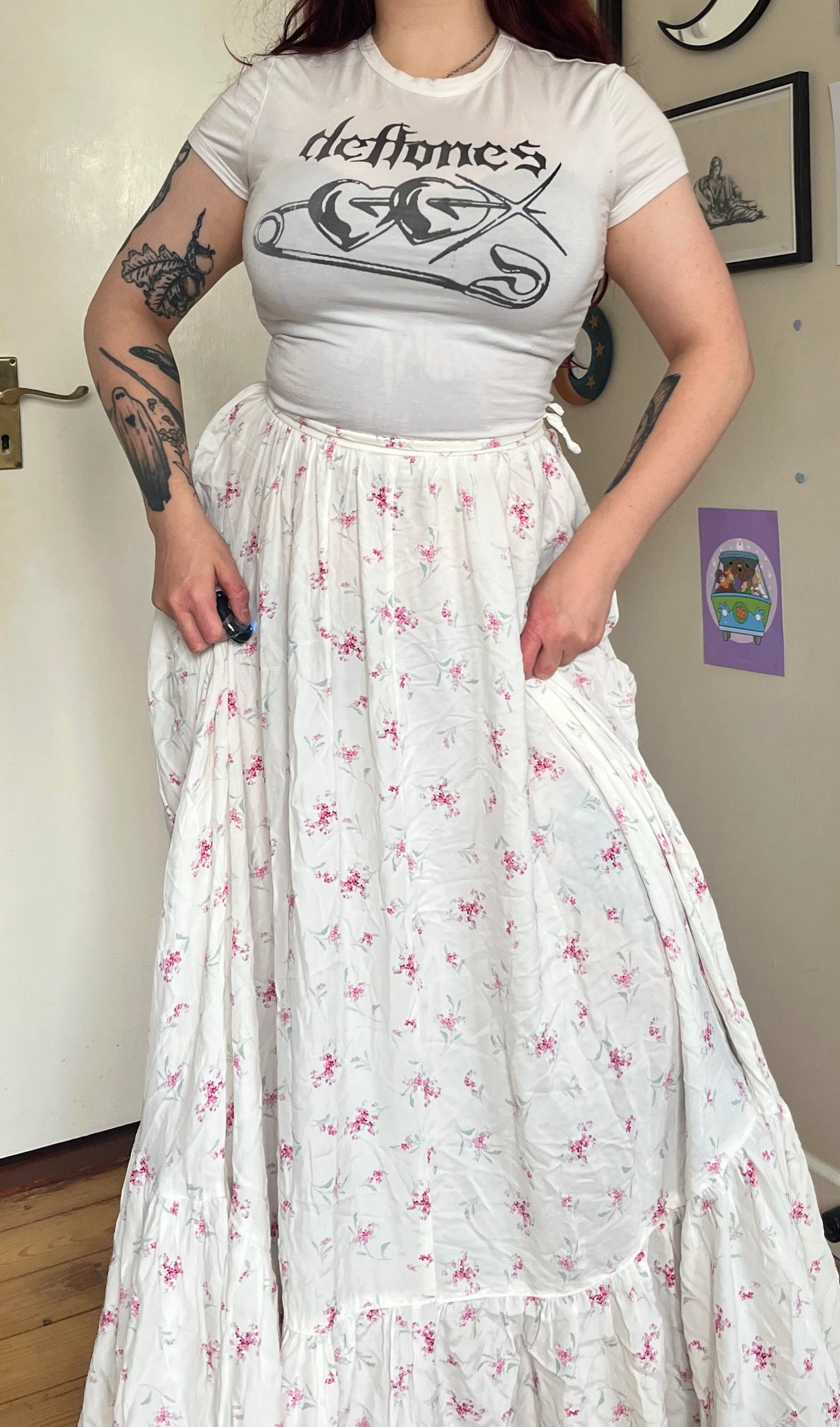 Fiona 1970s Prairie Skirt UK 12